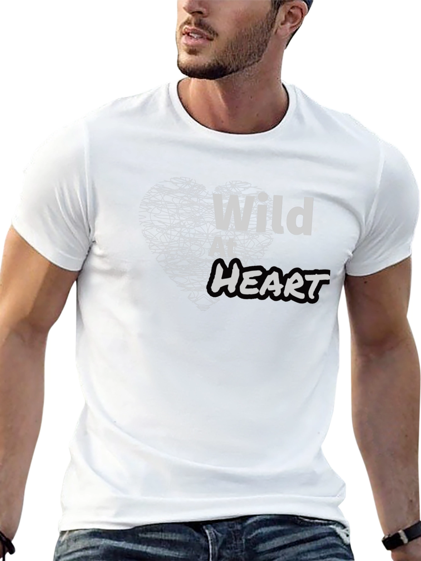 Wild At Heart Black Graphic Tee