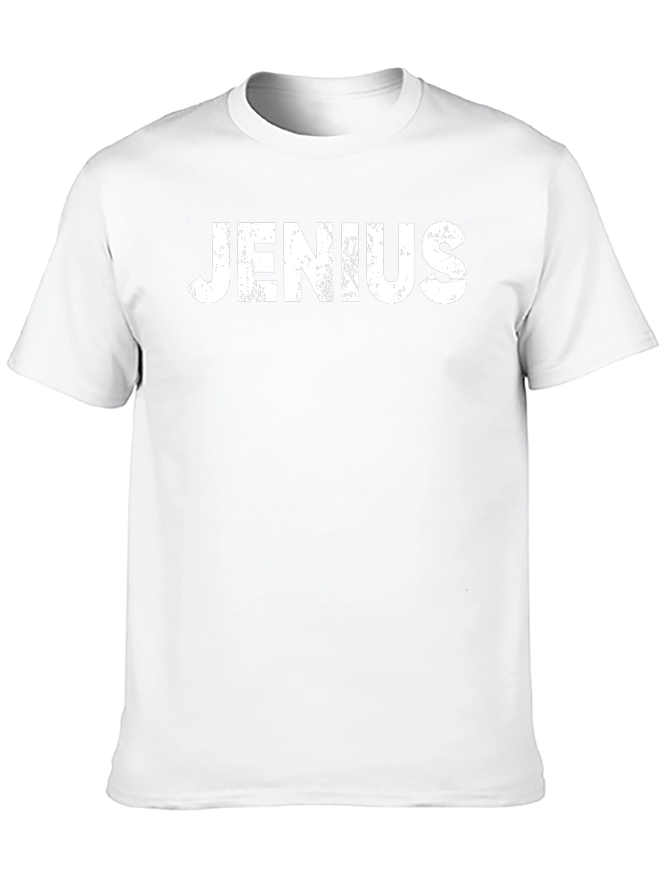 Jenius Graphic T-Shirt - Black Crew Neck Tee