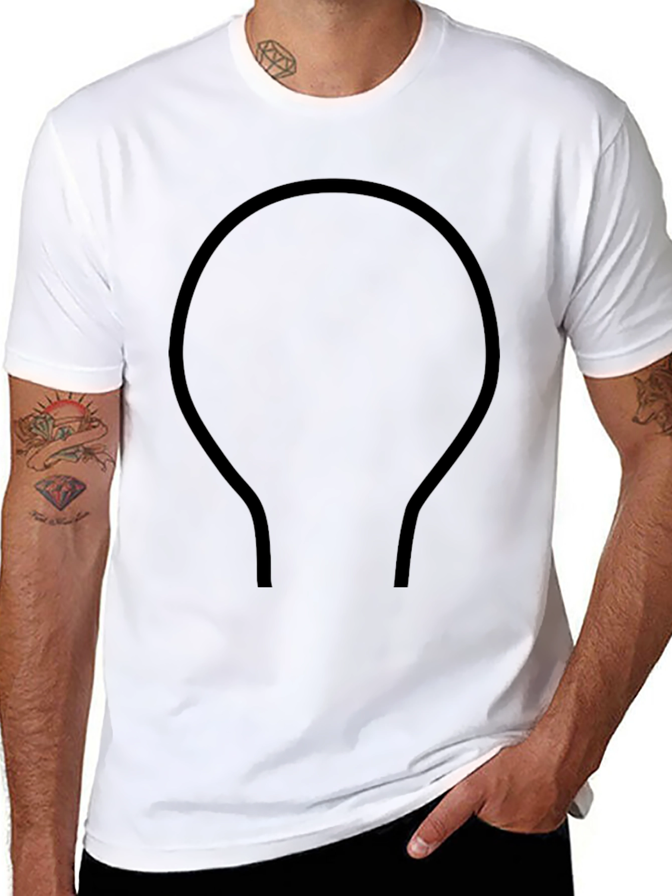 Omega Symbol Black T-Shirt