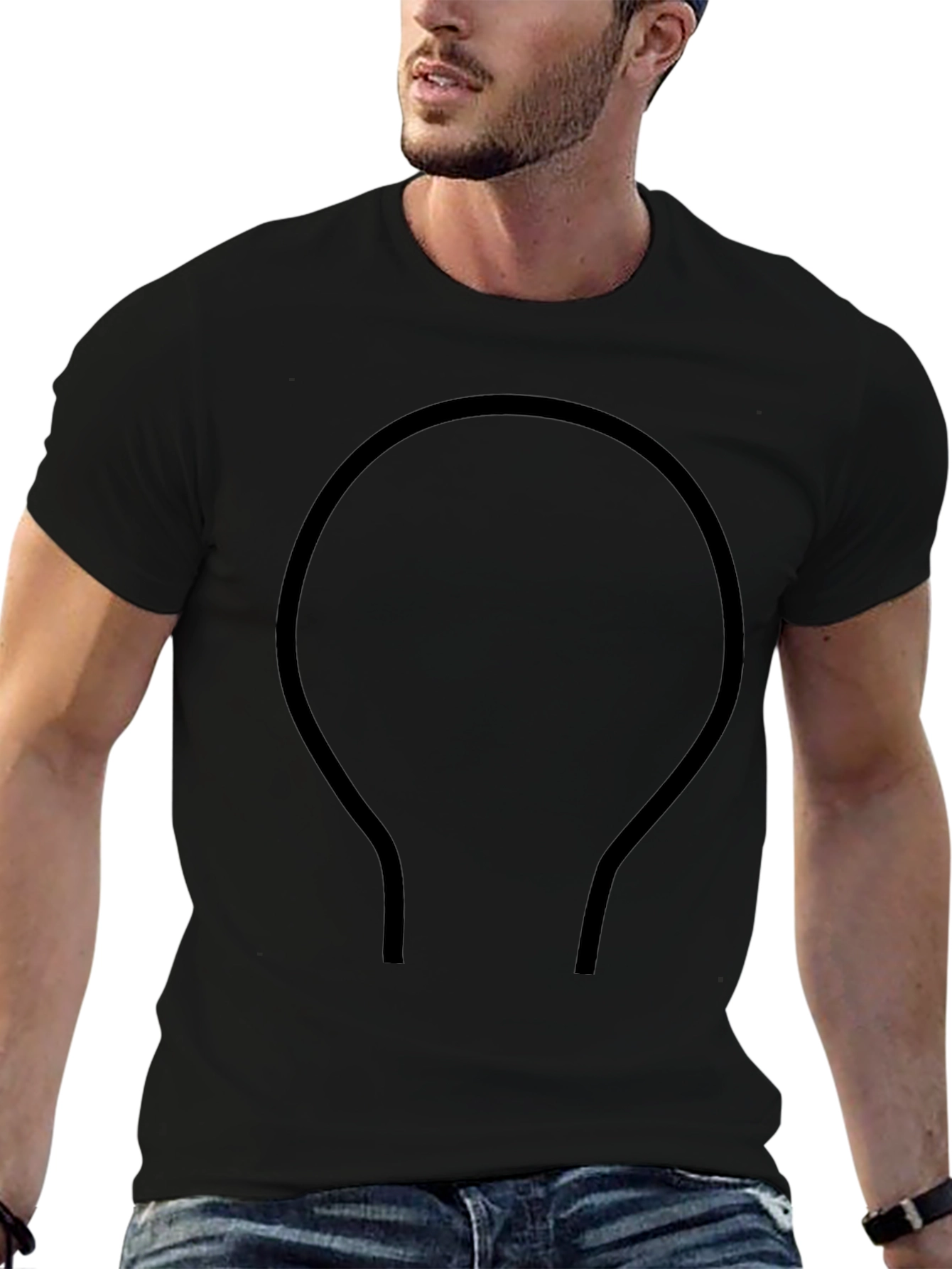 Omega Symbol Black T-Shirt