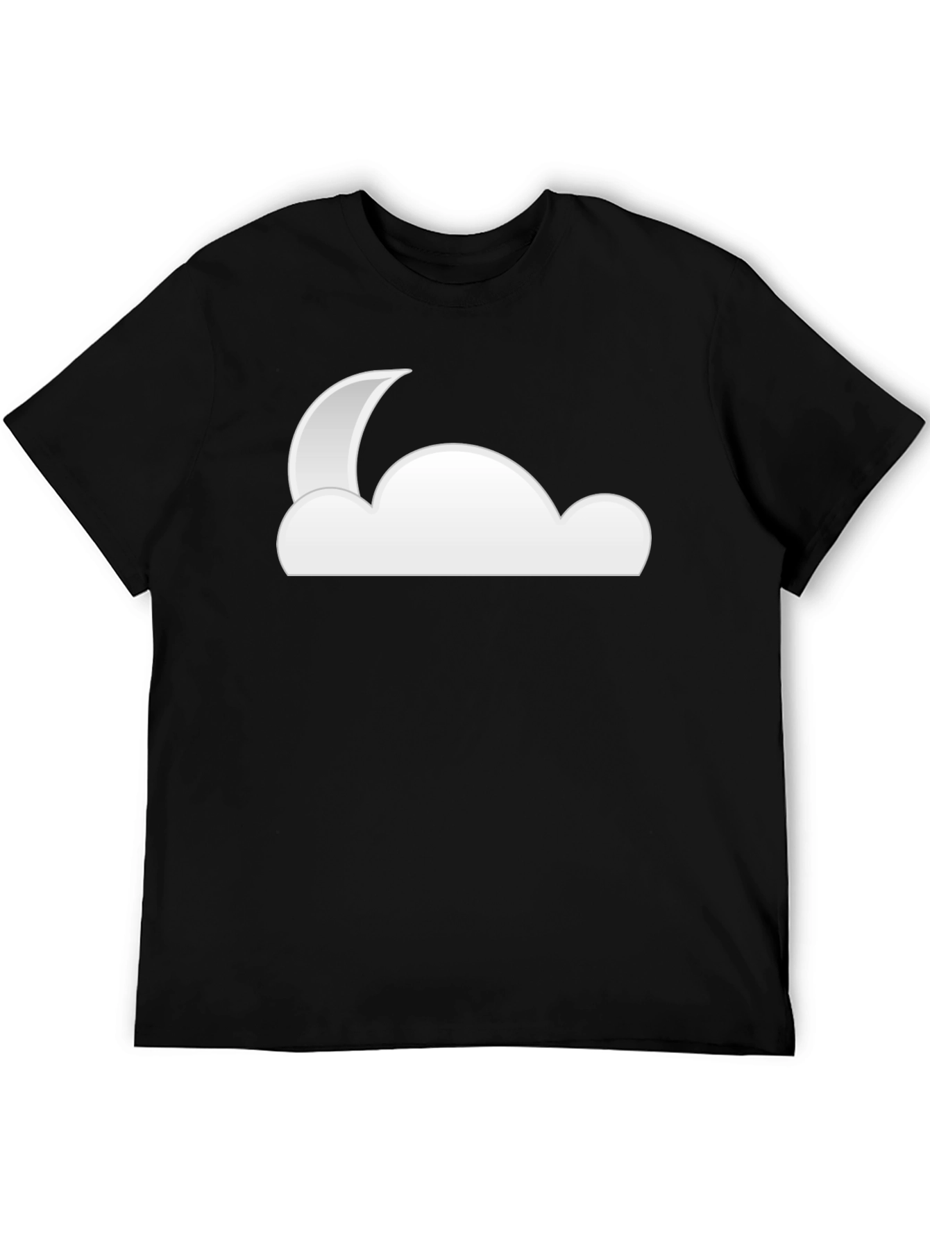 Cloud Moon Black T-Shirt
