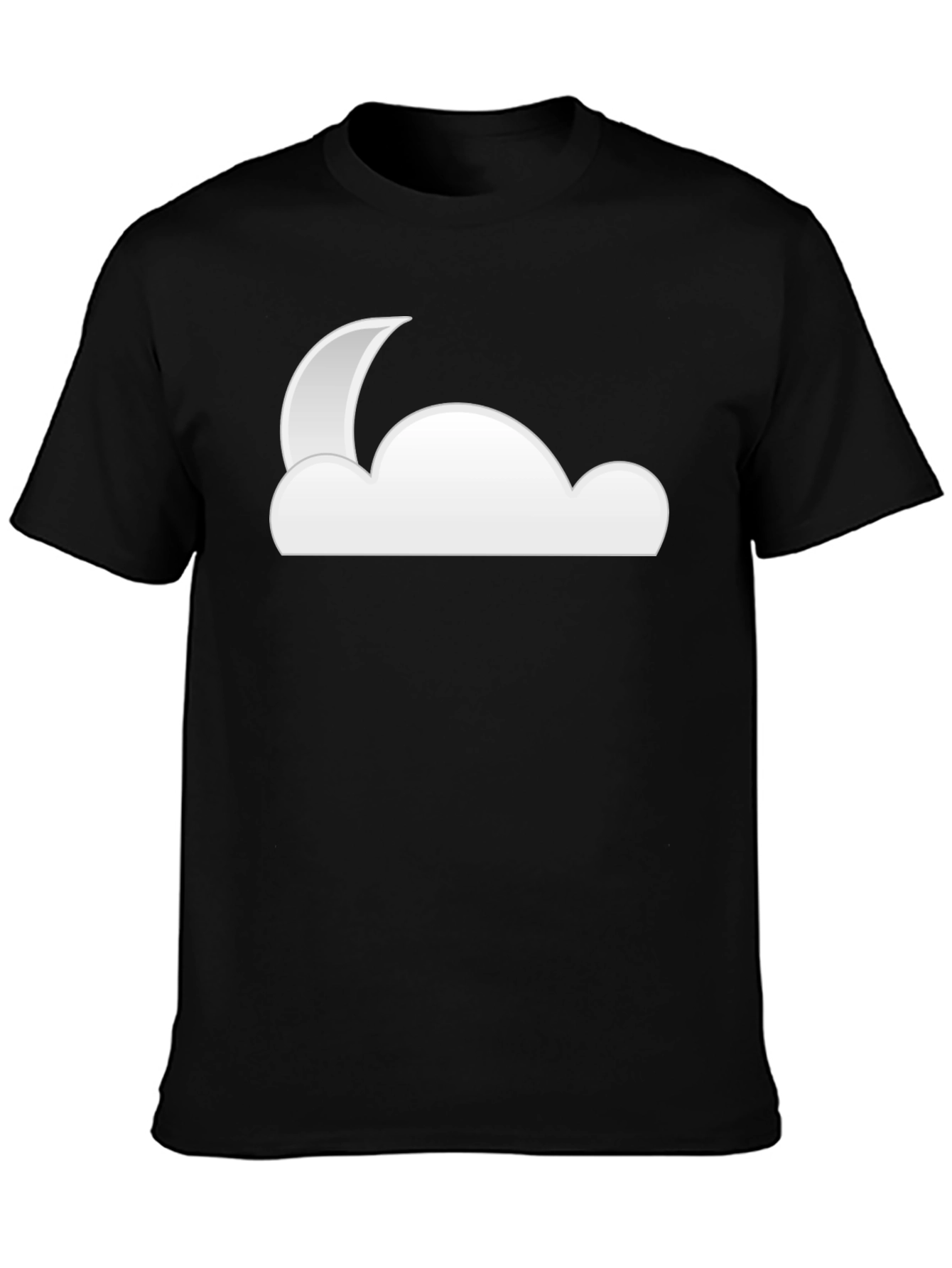 Cloud Moon Black T-Shirt