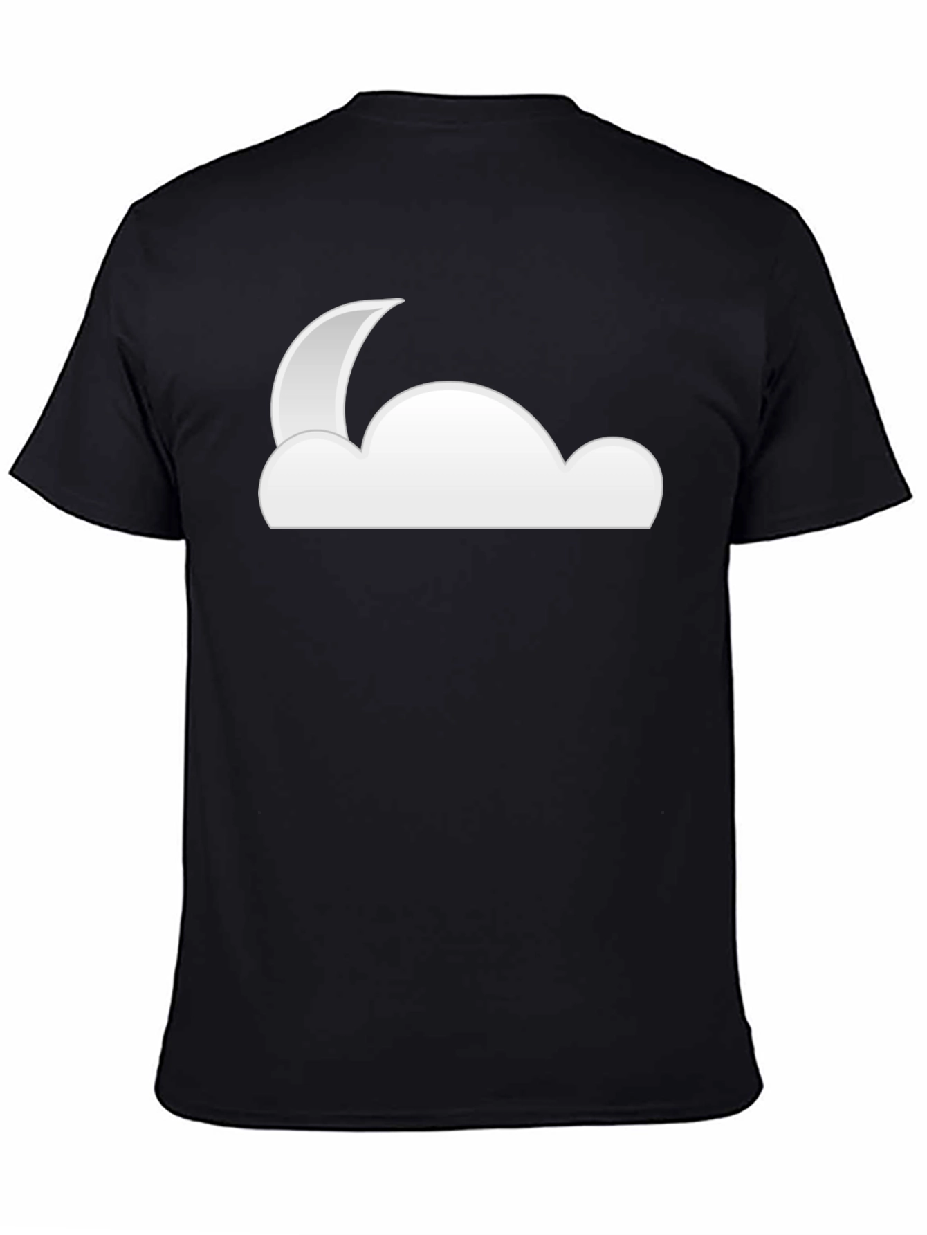 Cloud Moon Black T-Shirt