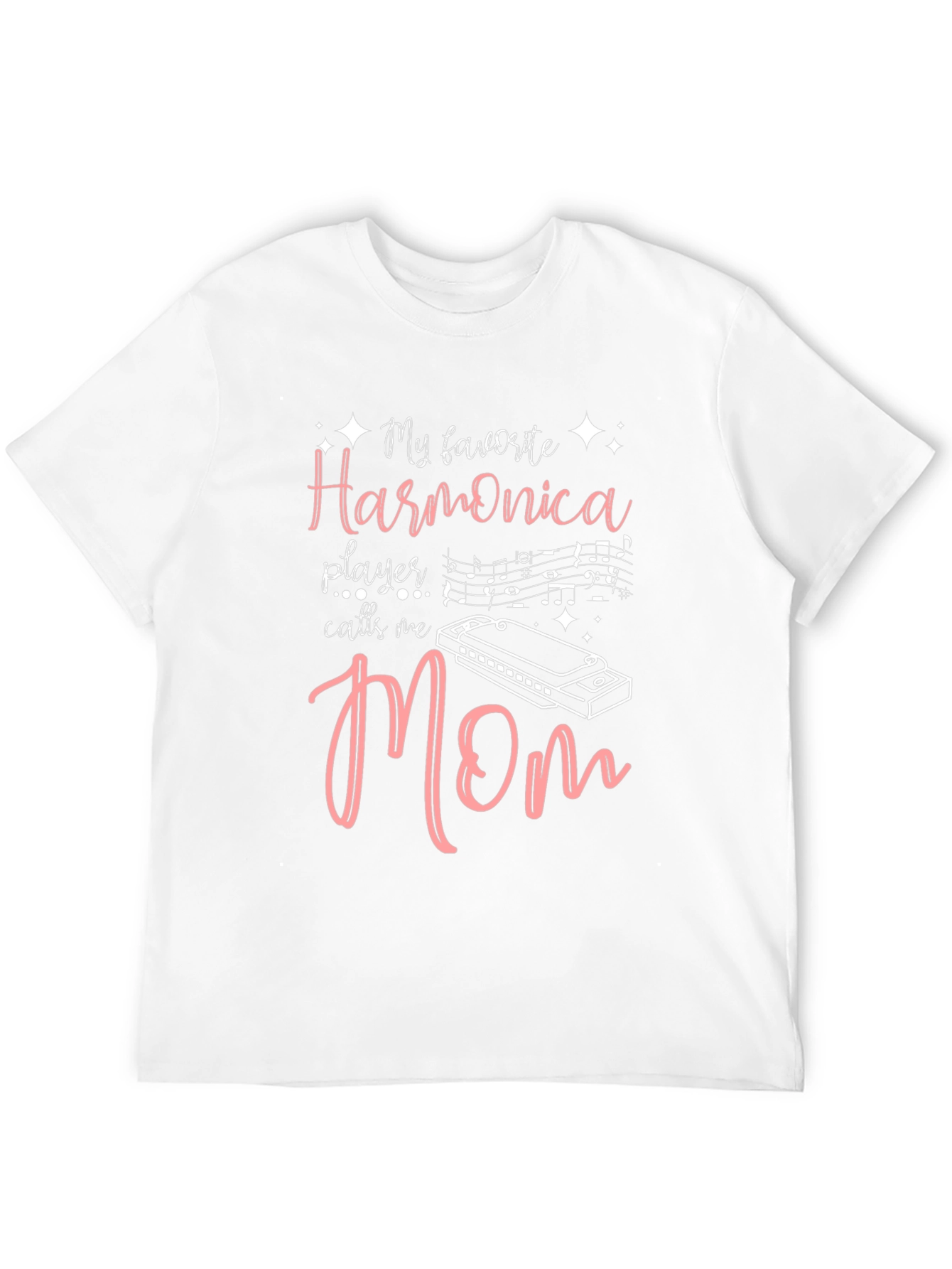 Harmonica Player Mom Black T-Shirt - Music Lover Gift