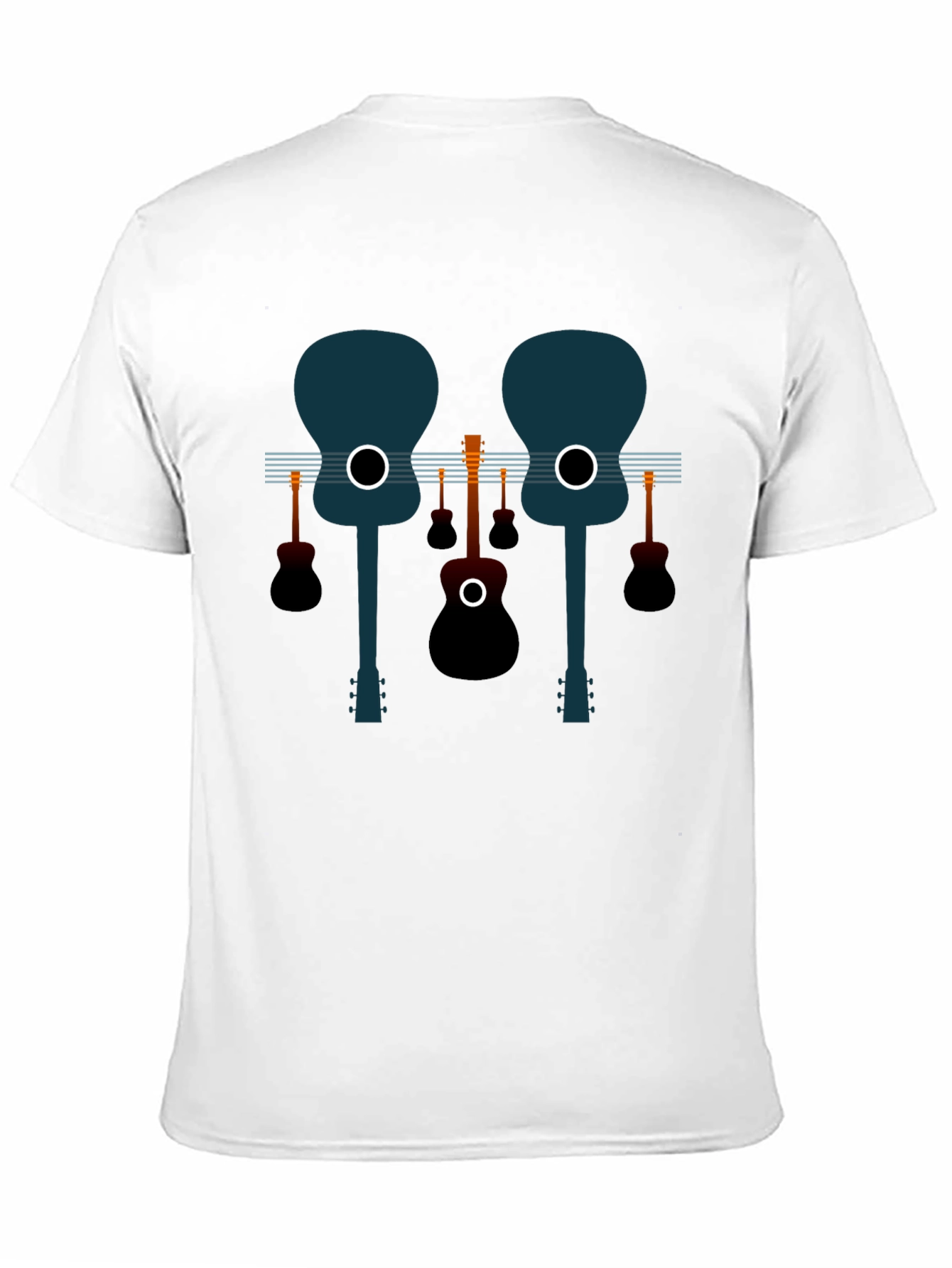 Guitar Graphic Black Tee - Musical Style