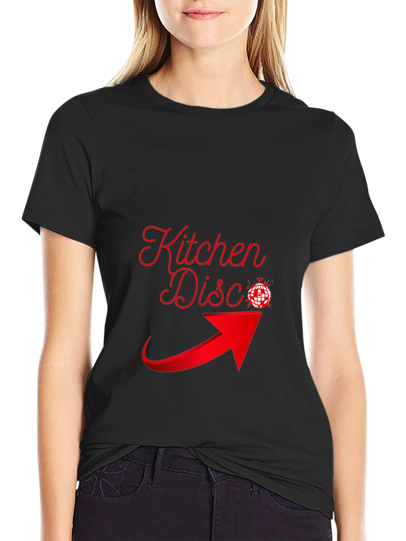 Kitchen Disco Black Graphic Tee