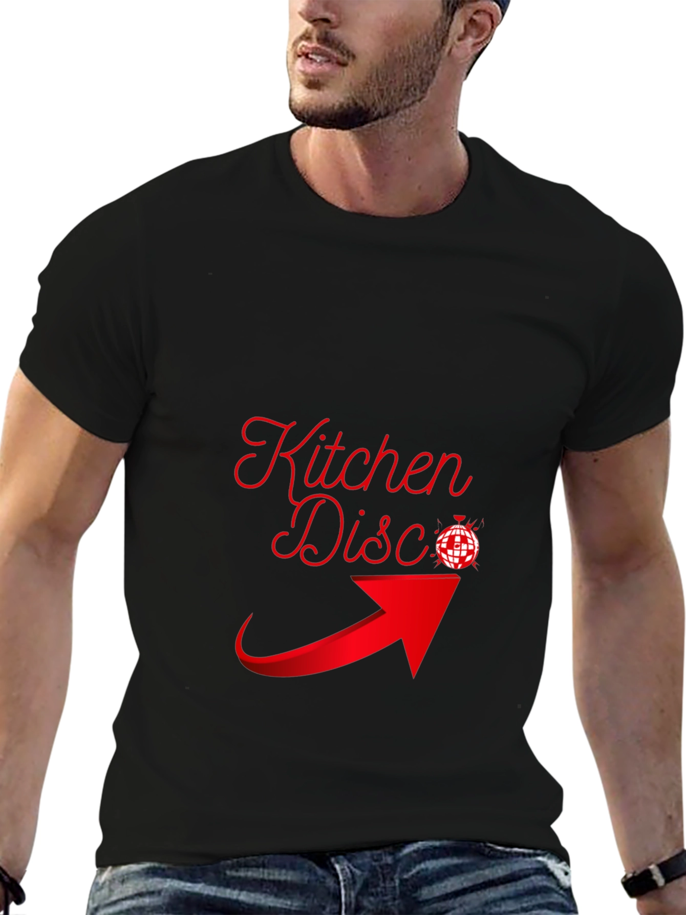 Kitchen Disco Black Graphic Tee
