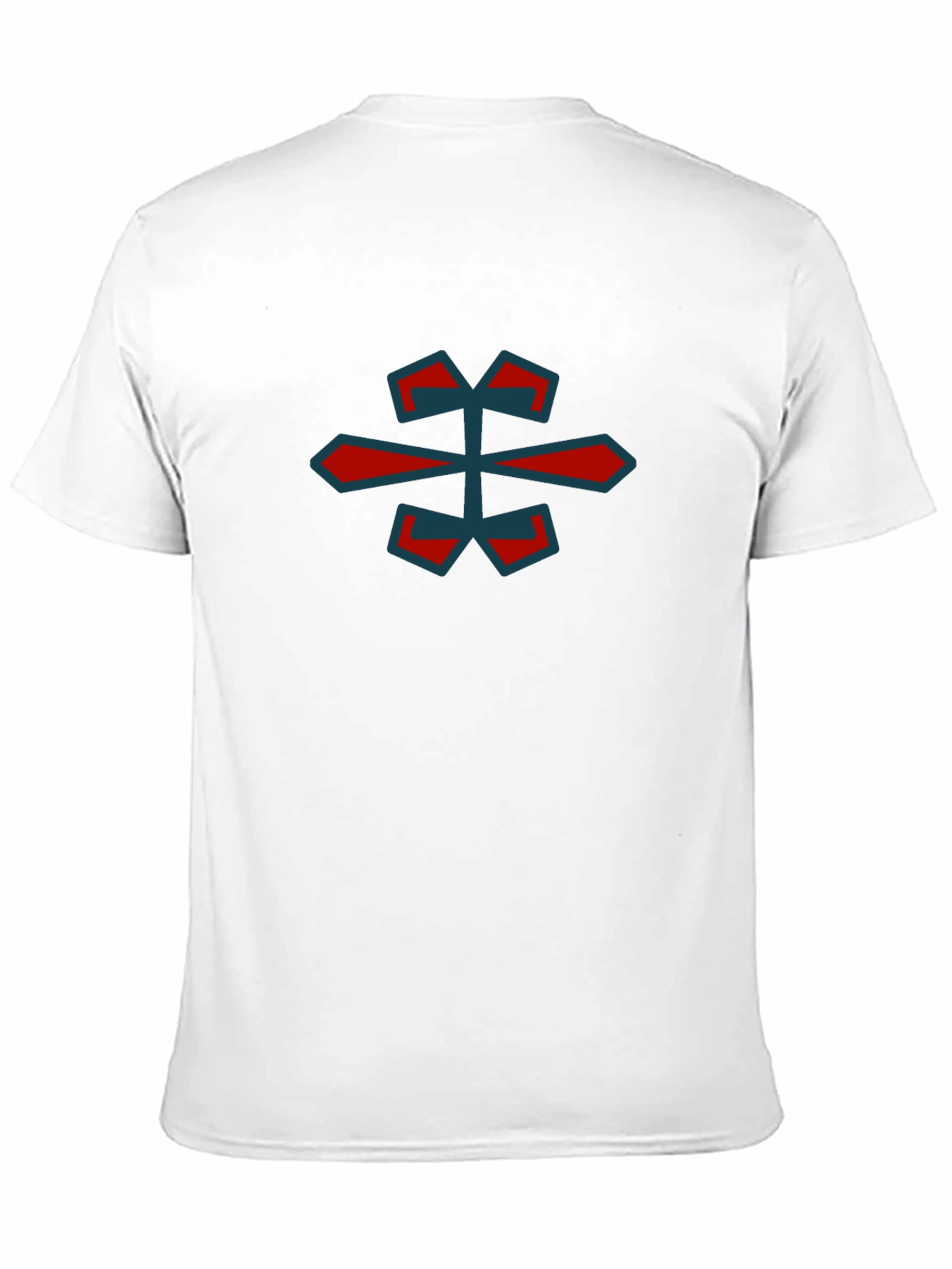 Geometric Graphic Tee - Stylish Black Cotton Shirt