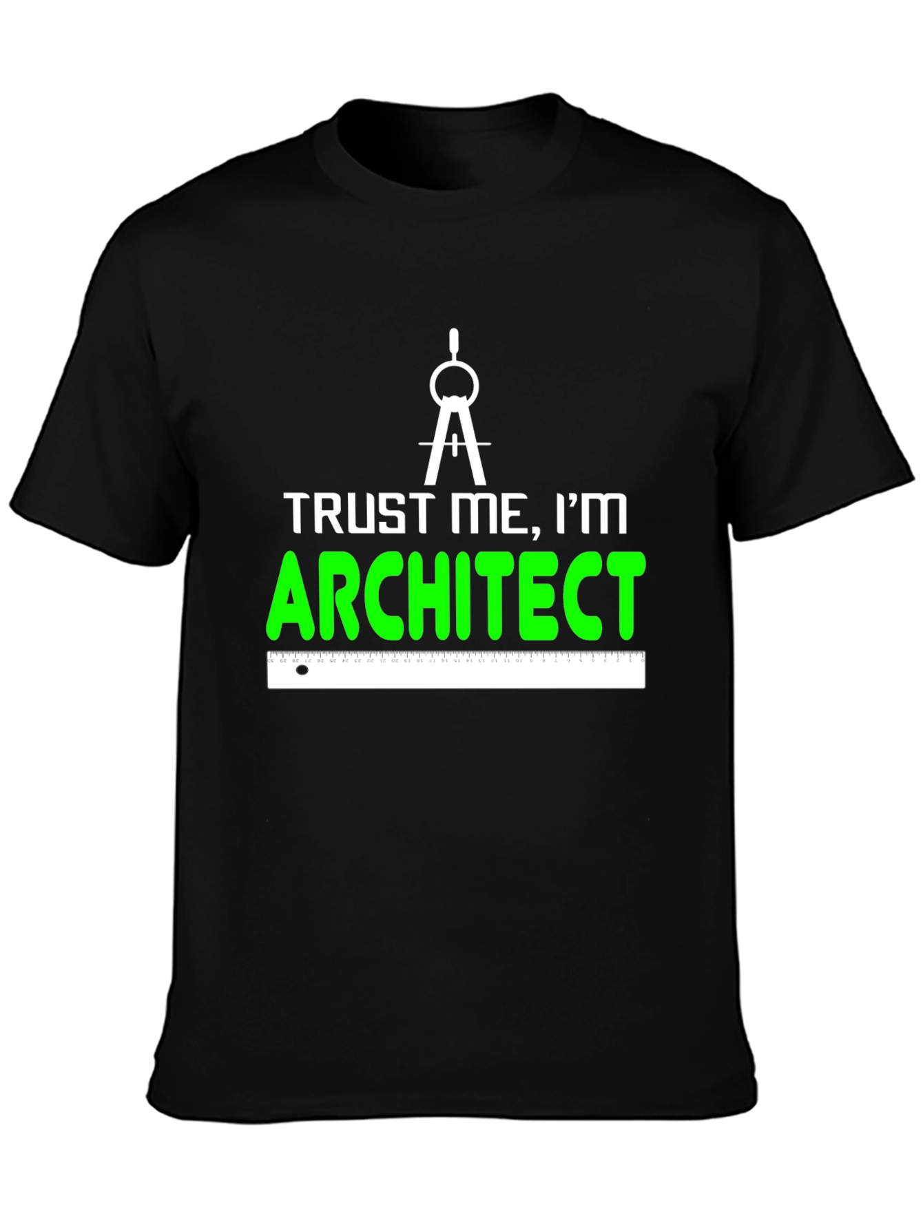 Trust Me Im An Architect Black Graphic Tee