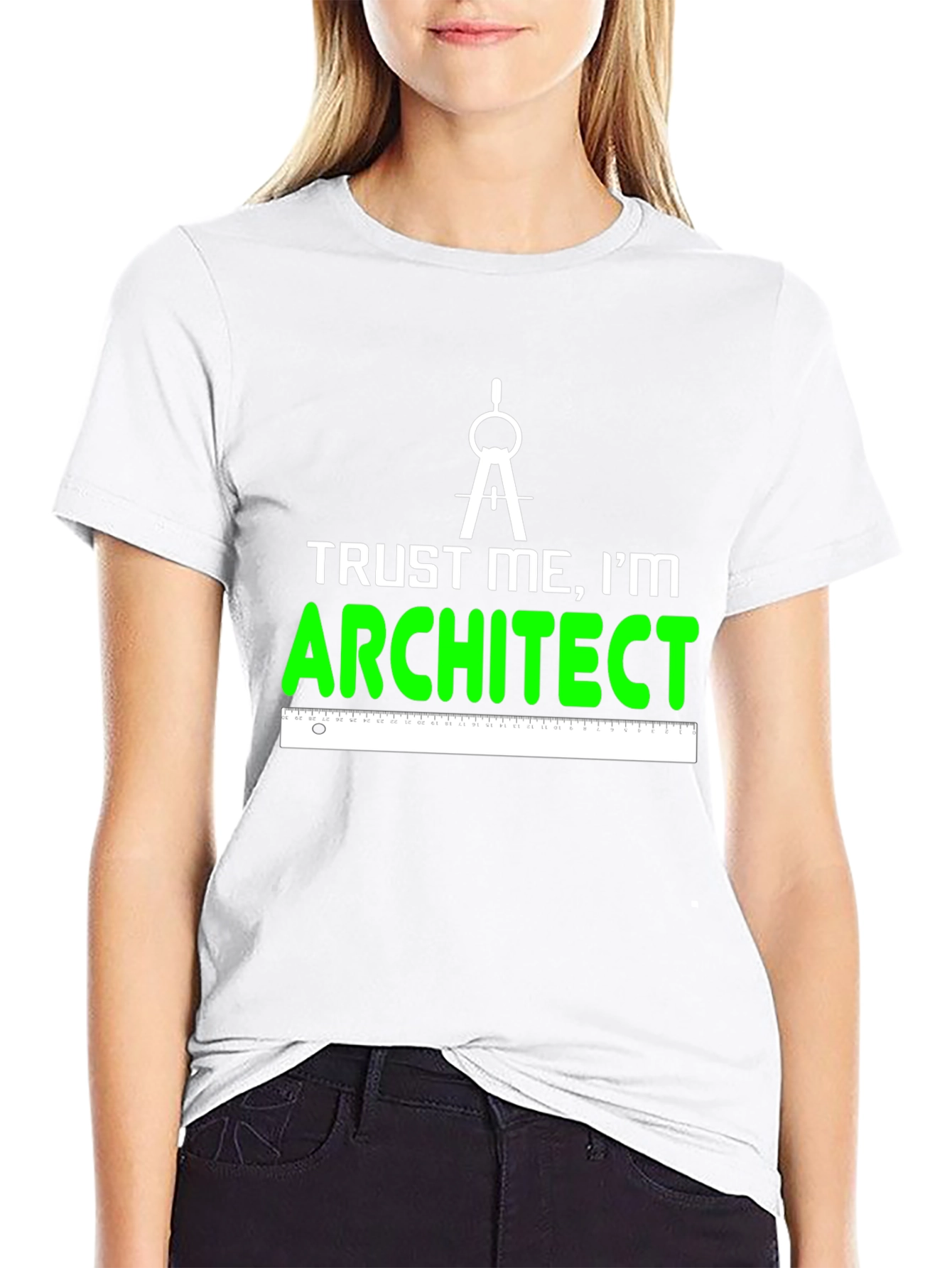 Trust Me Im An Architect Black Graphic Tee