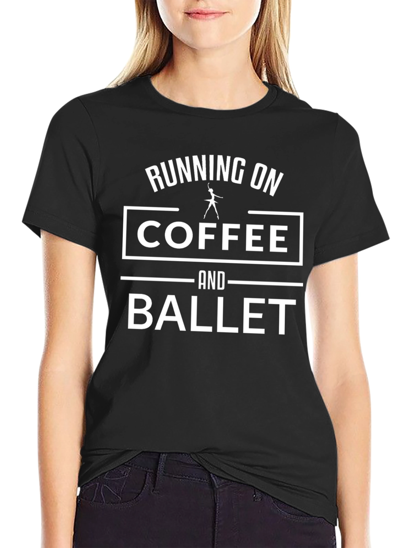 Running on Coffee & Ballet Tee