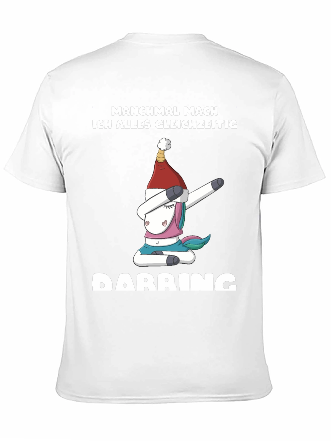 Funny Unicorn Dabbing Christmas T-Shirt
