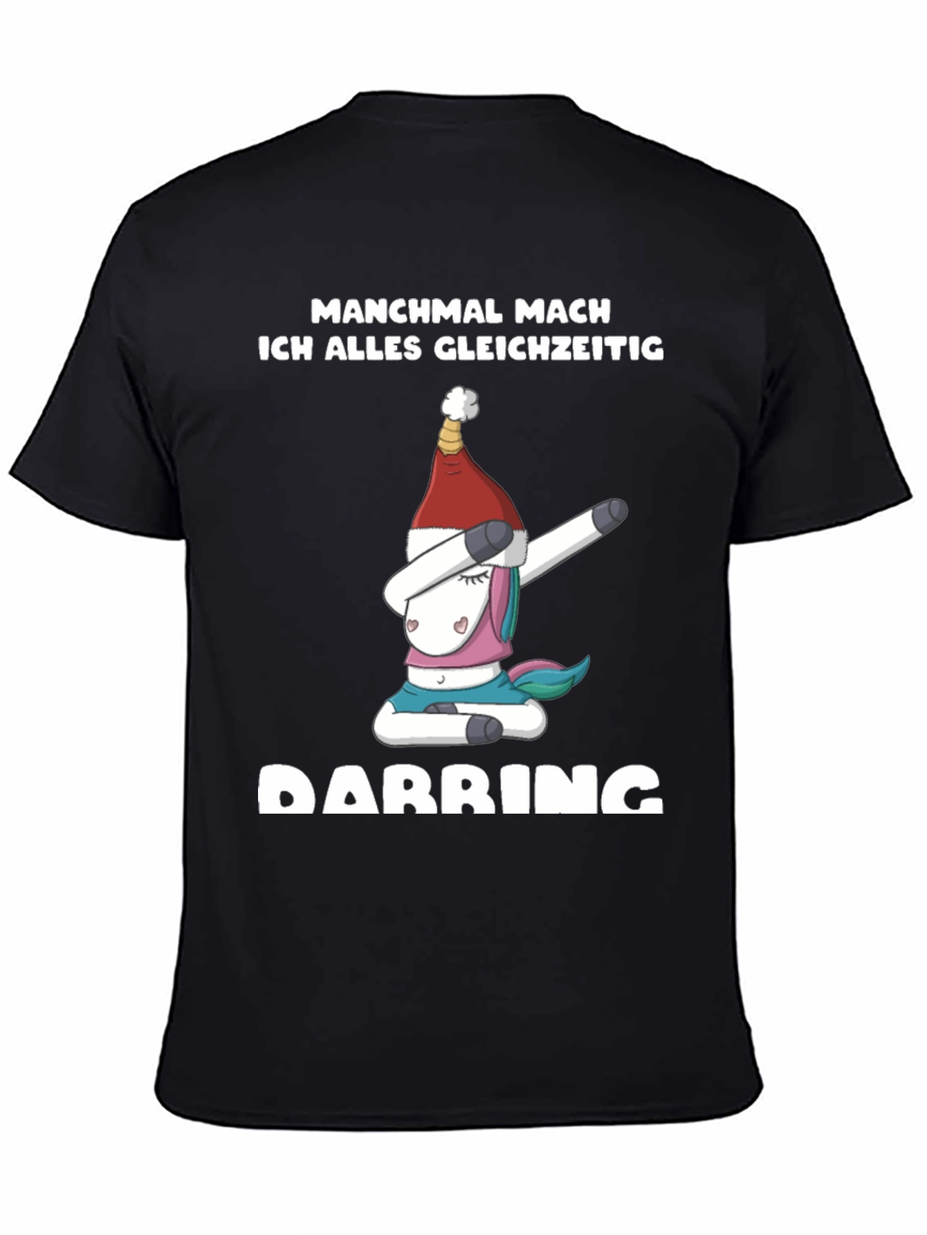Funny Unicorn Dabbing Christmas T-Shirt