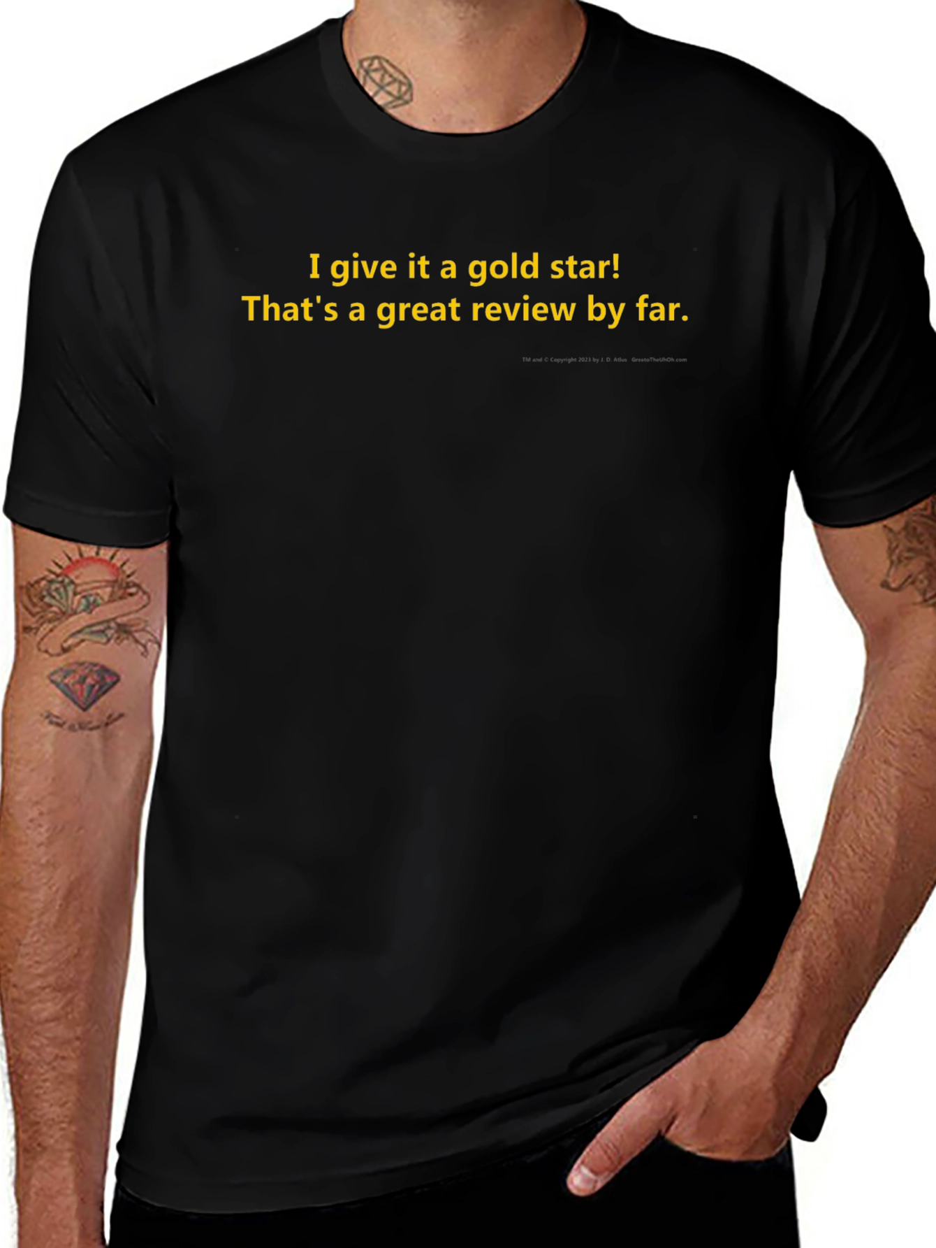 Gold Star Review Graphic Tee