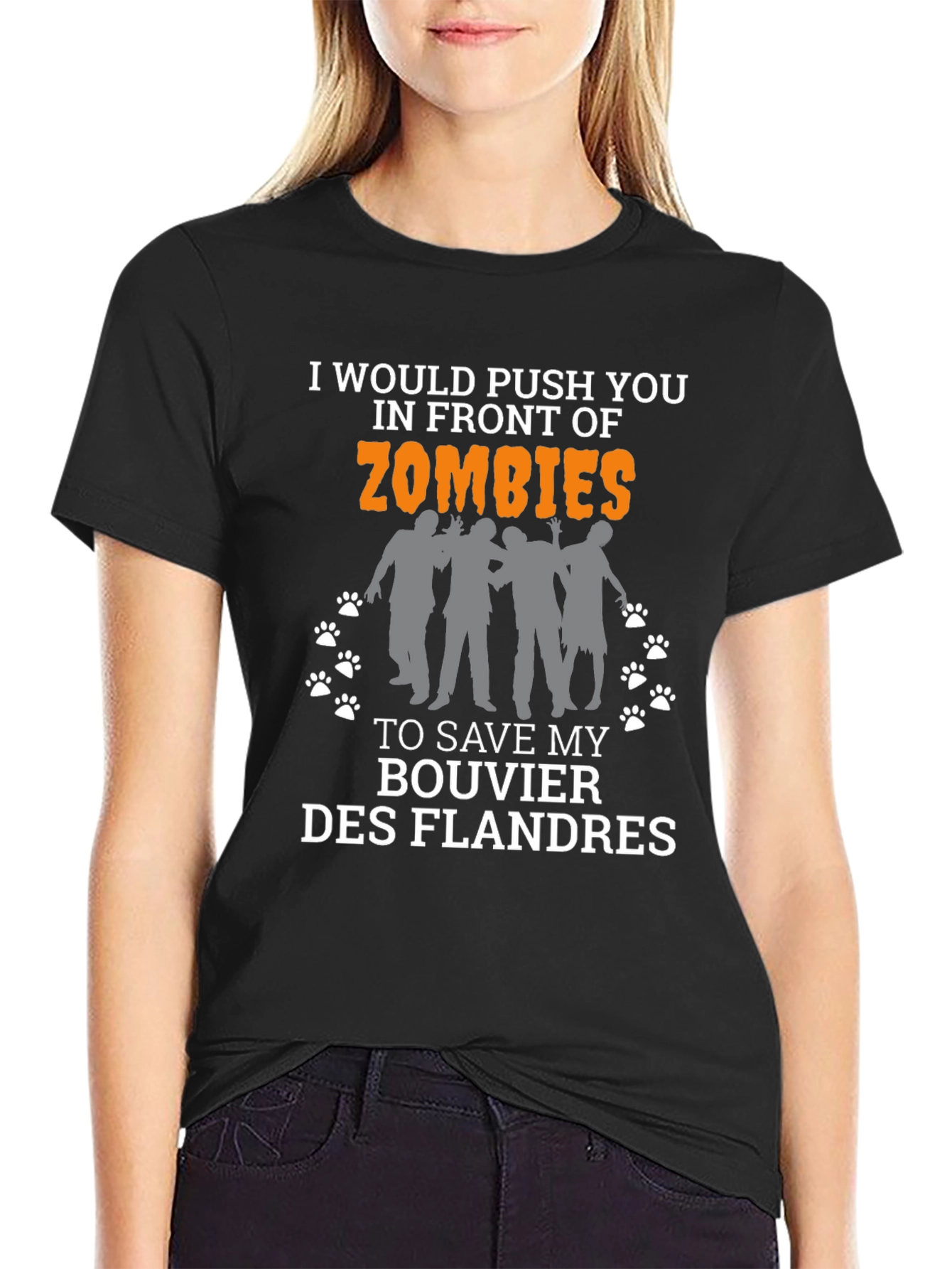 Funny Zombie Bouvier Des Flandres T-Shirt