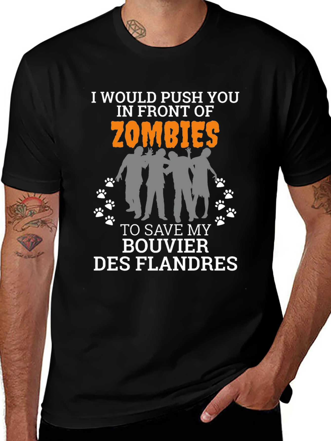 Funny Zombie Bouvier Des Flandres T-Shirt