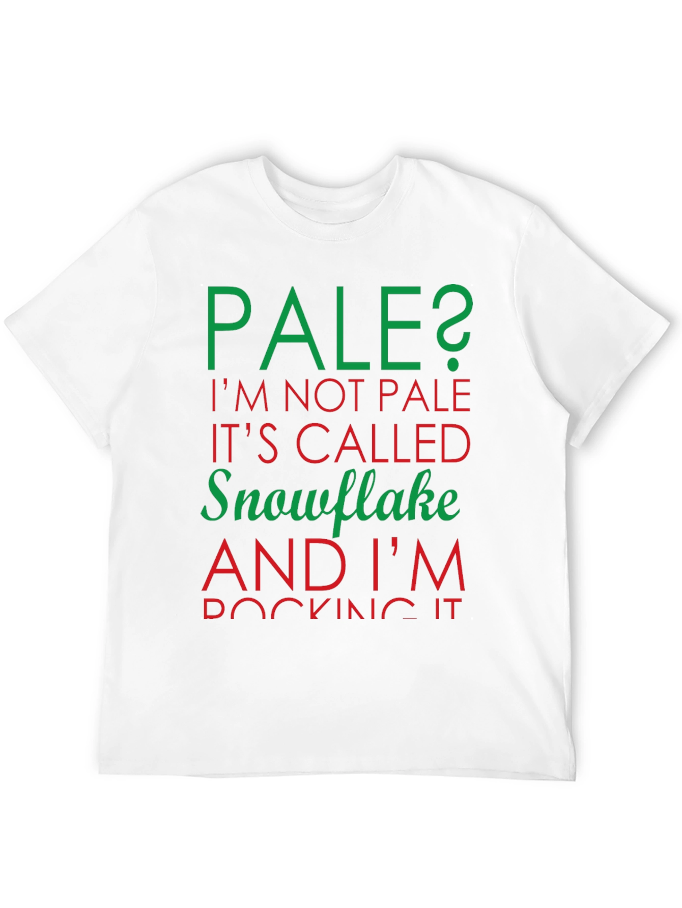 Pale Snowflake Graphic T-Shirt