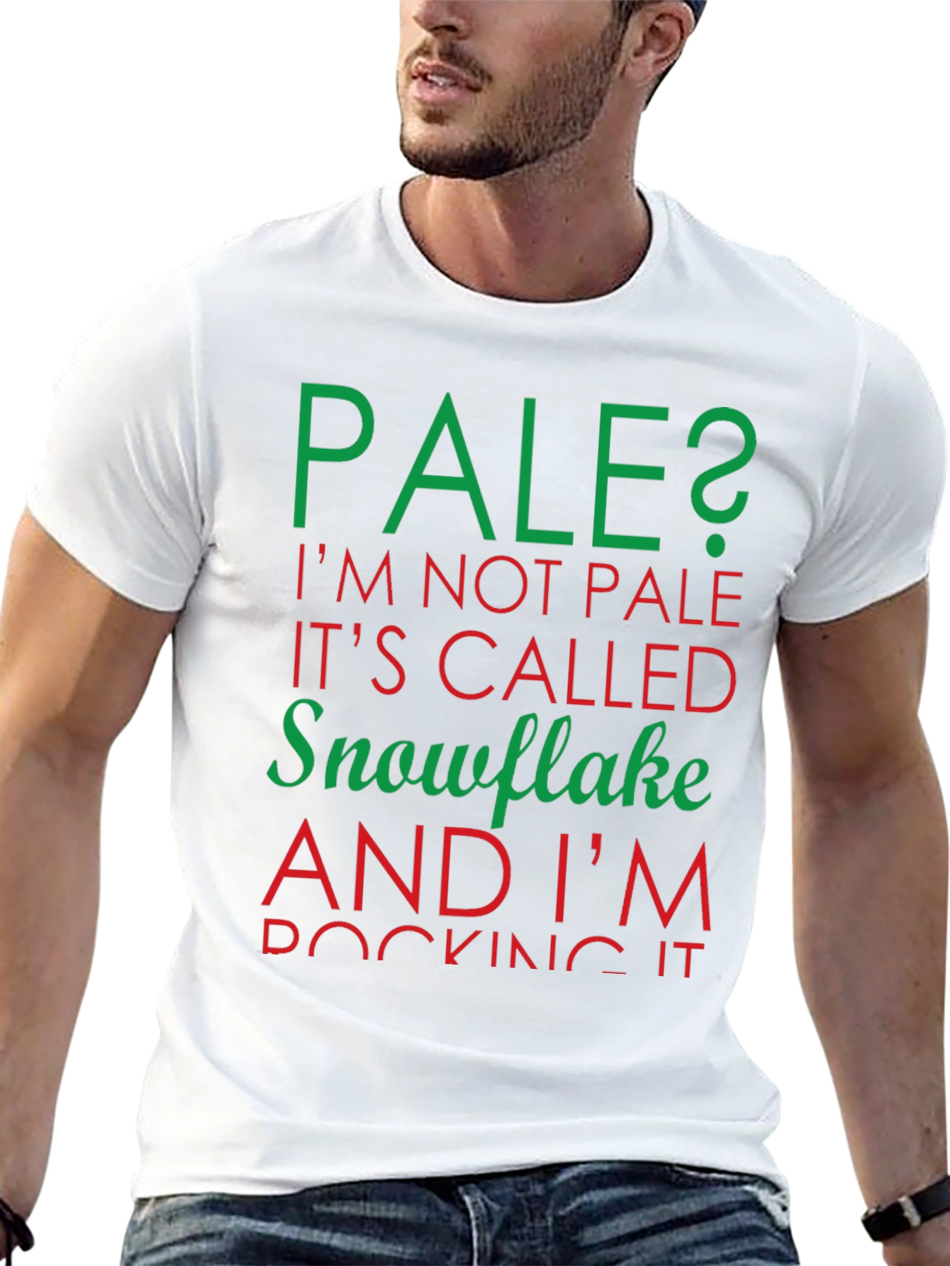Pale Snowflake Graphic T-Shirt