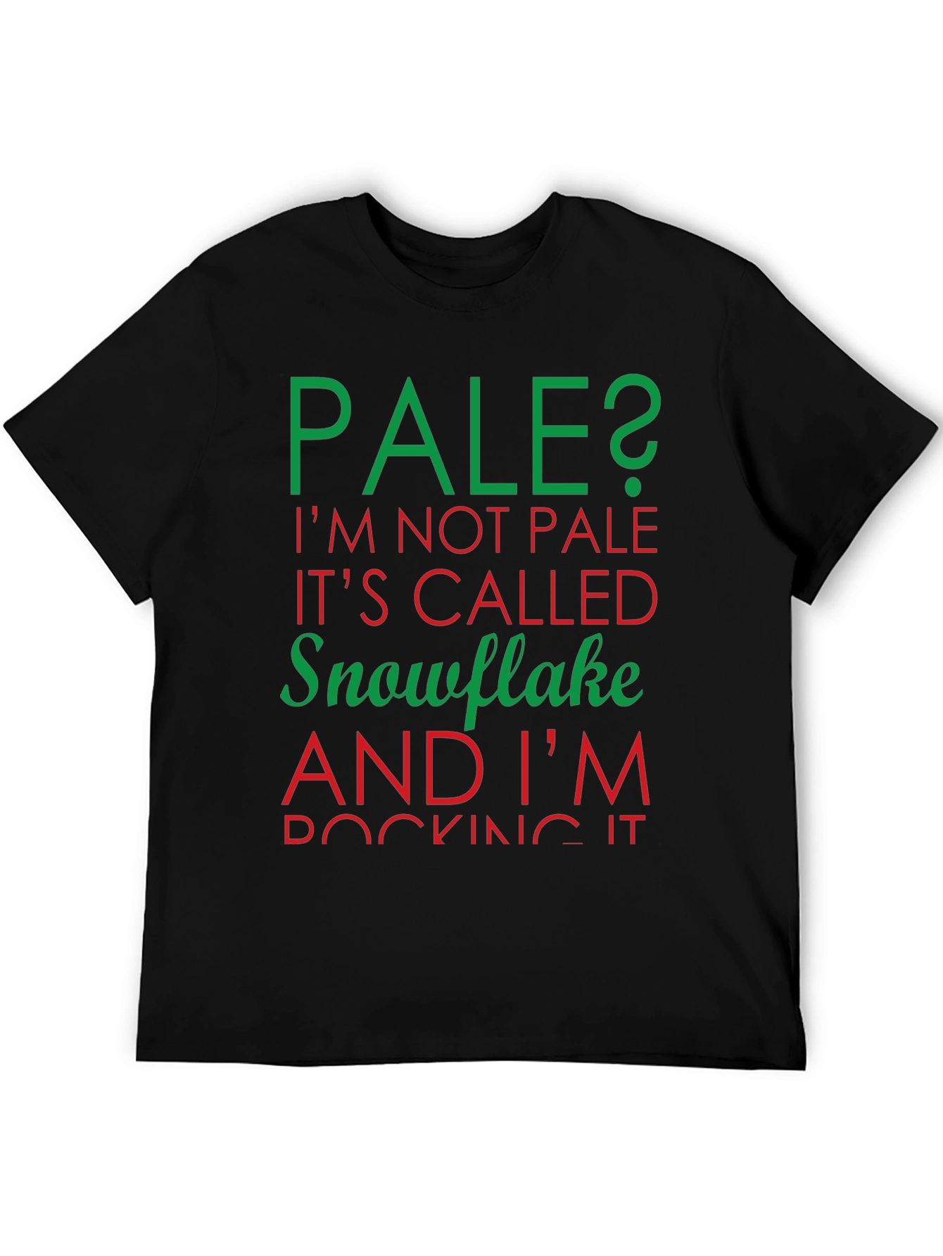 Pale Snowflake Graphic T-Shirt