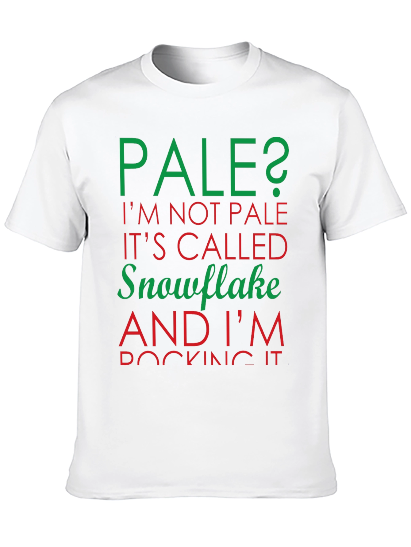 Pale Snowflake Graphic T-Shirt