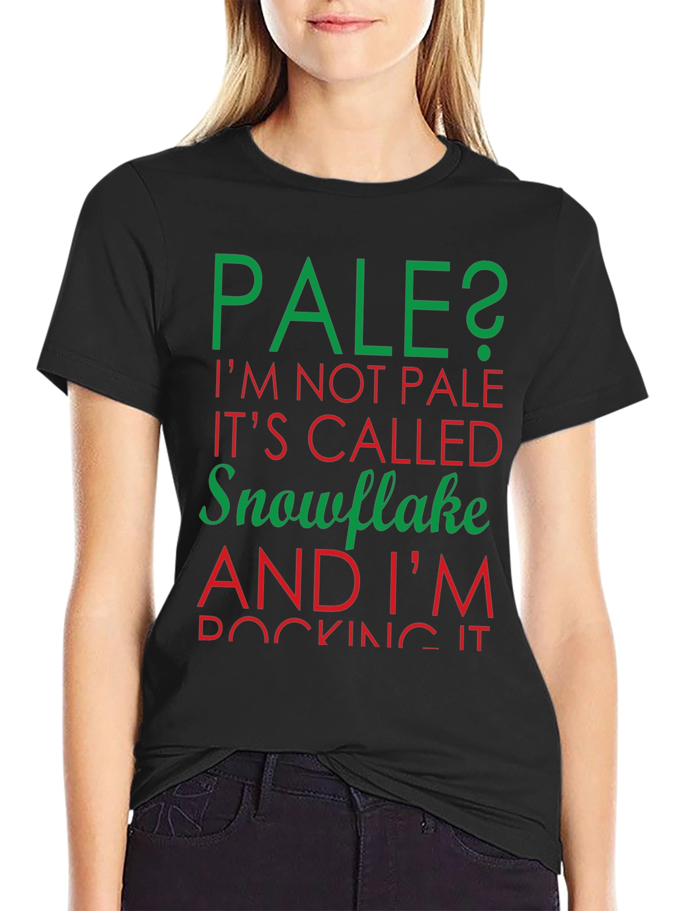 Pale Snowflake Graphic T-Shirt