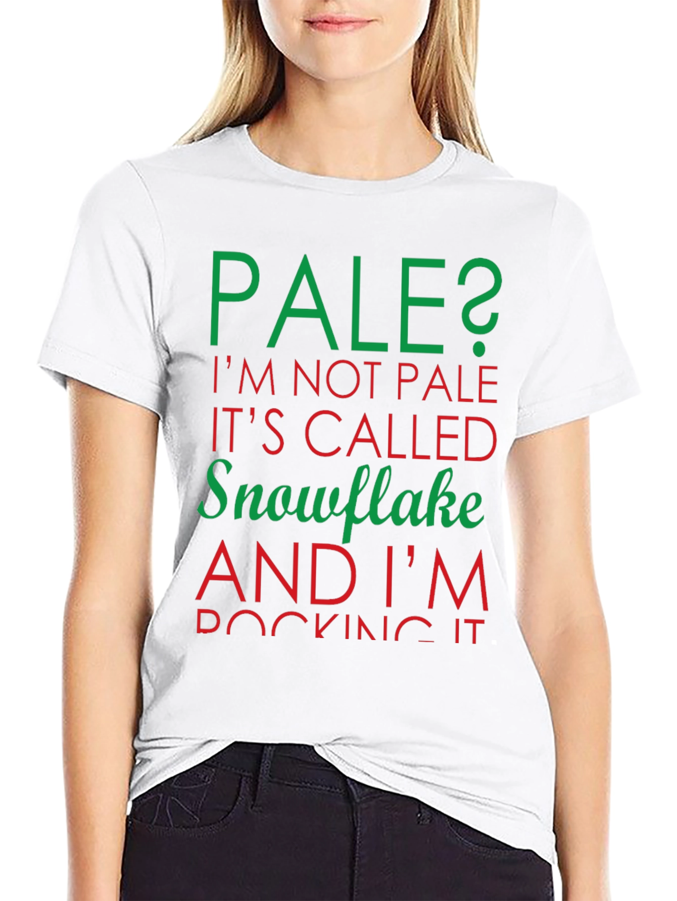 Pale Snowflake Graphic T-Shirt
