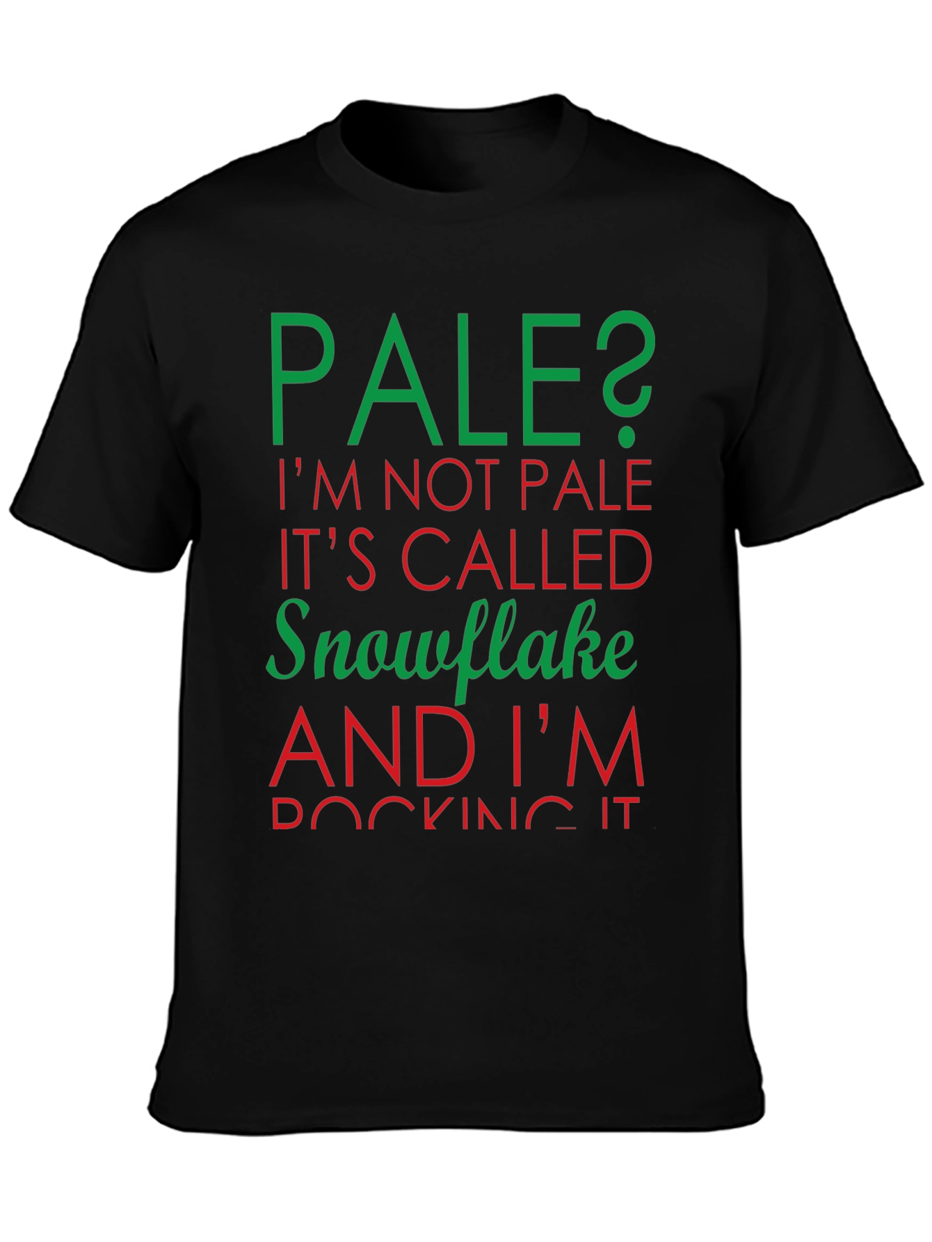 Pale Snowflake Graphic T-Shirt