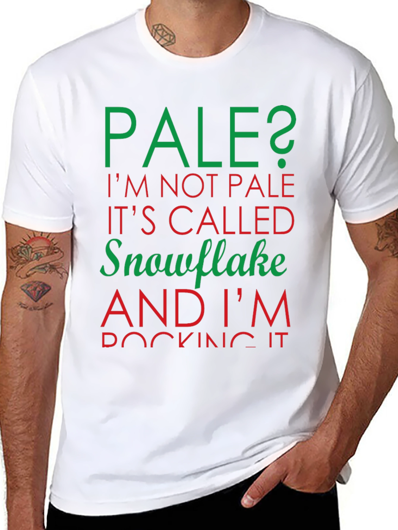 Pale Snowflake Graphic T-Shirt