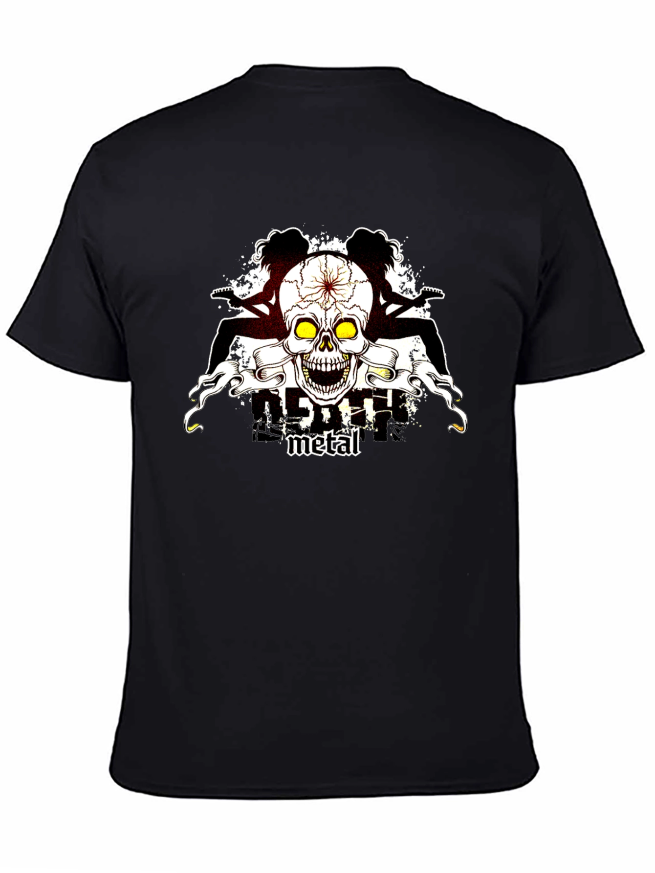 Skull Guitar Metal T-Shirt