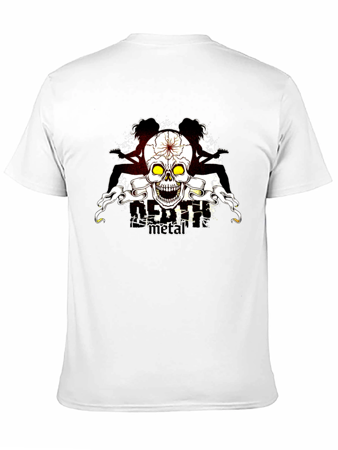 Skull Guitar Metal T-Shirt