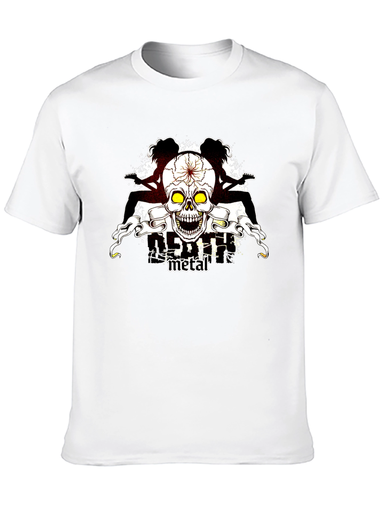 Skull Guitar Metal T-Shirt