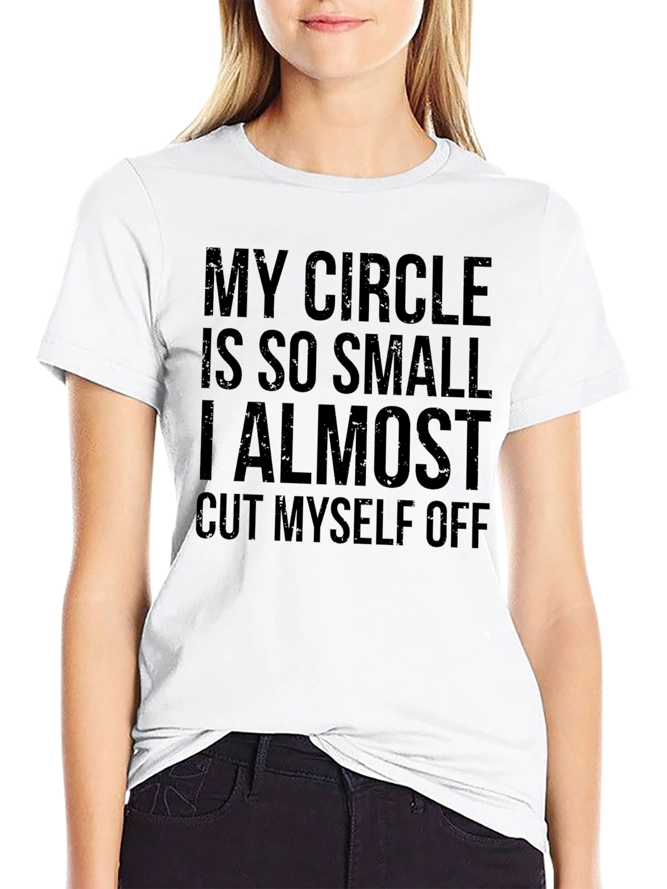 Funny Introvert T-Shirt: My Circle Is So Small