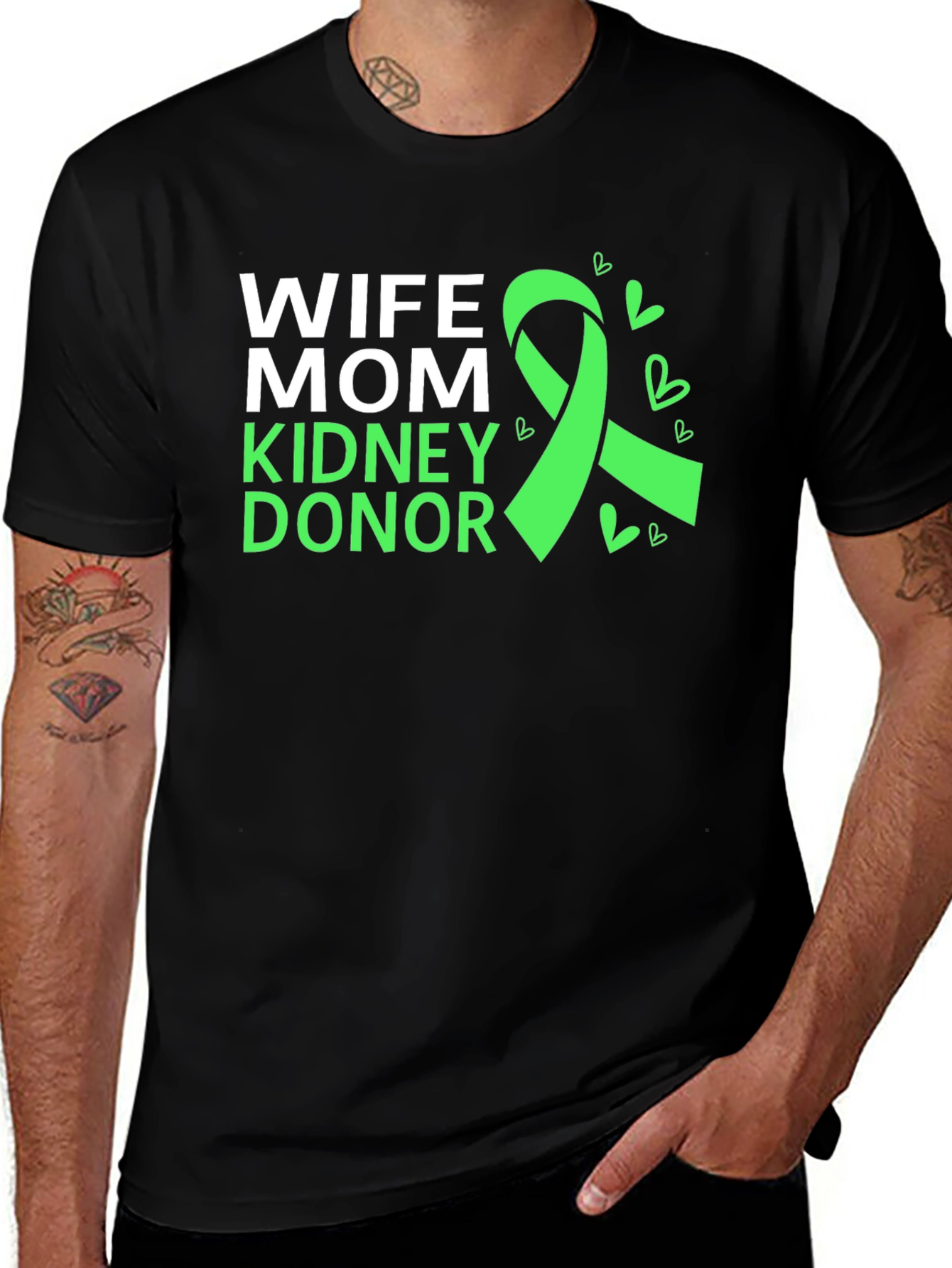 Wife Mom Kidney Donor Awareness T-Shirt