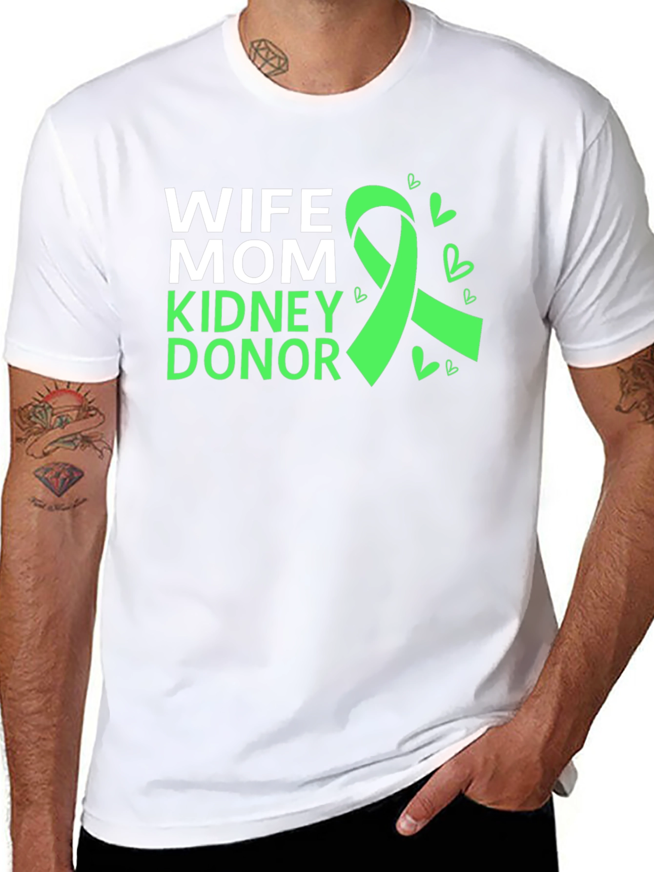 Wife Mom Kidney Donor Awareness T-Shirt