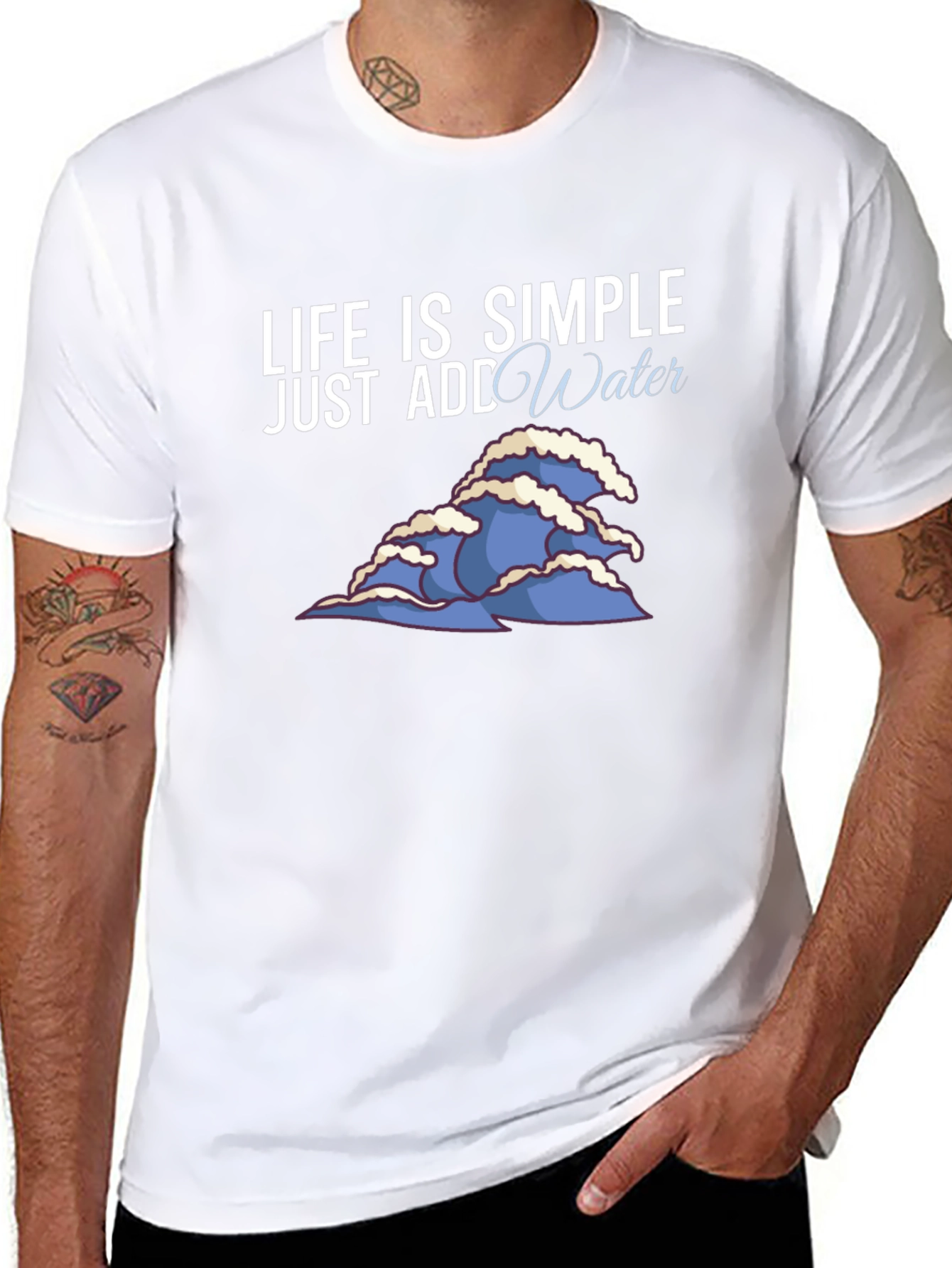 Life is Simple Add Water Graphic Tee