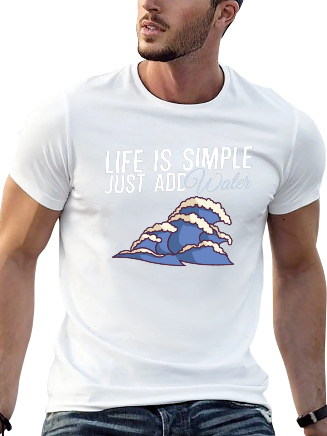 Life is Simple Add Water Graphic Tee