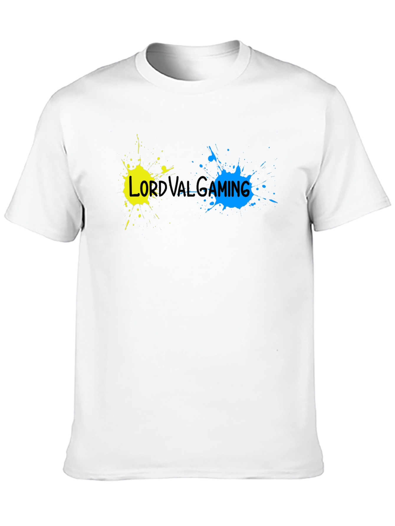 LordValGaming Splatter Print Black Tee