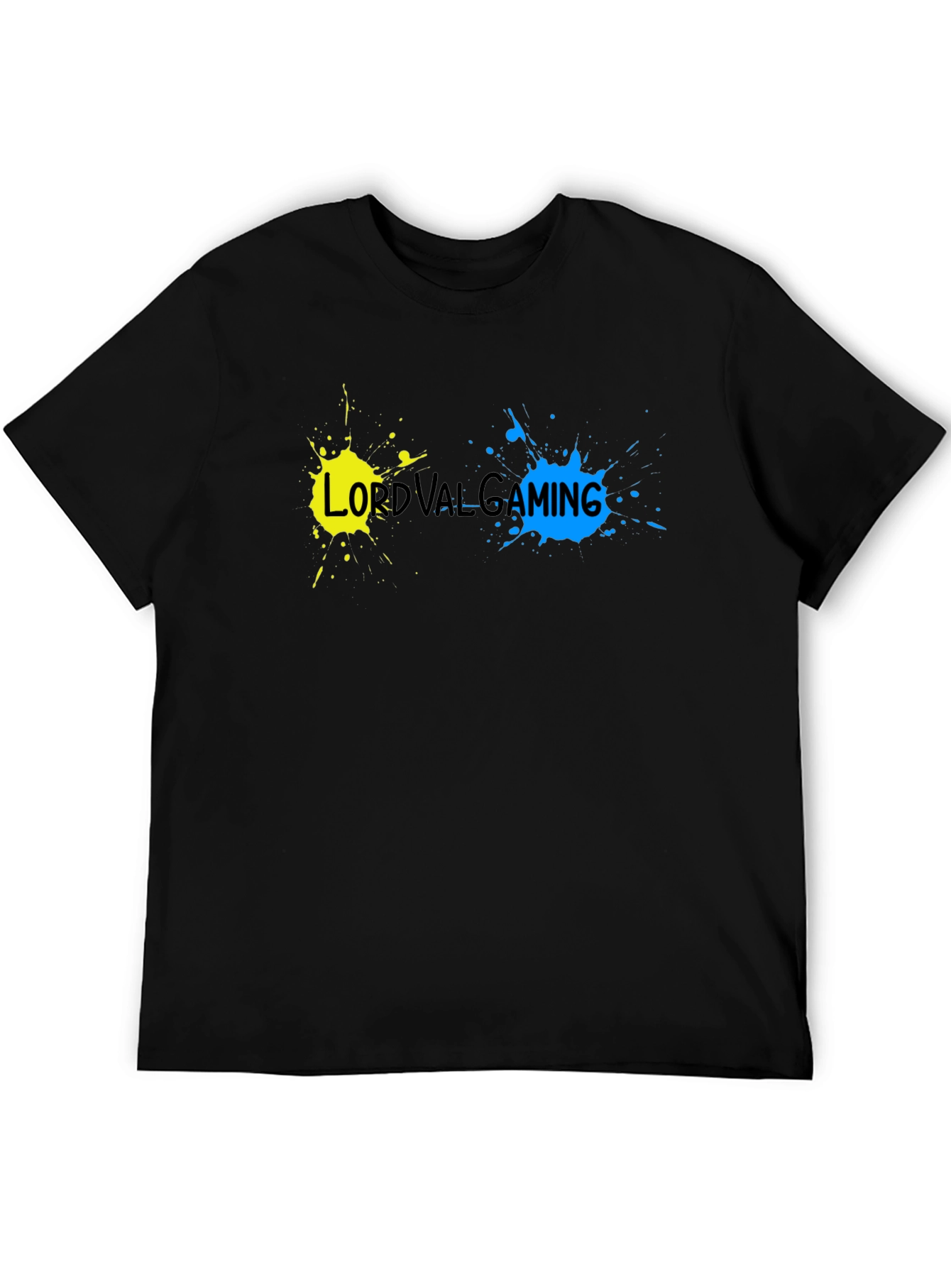 LordValGaming Splatter Print Black Tee