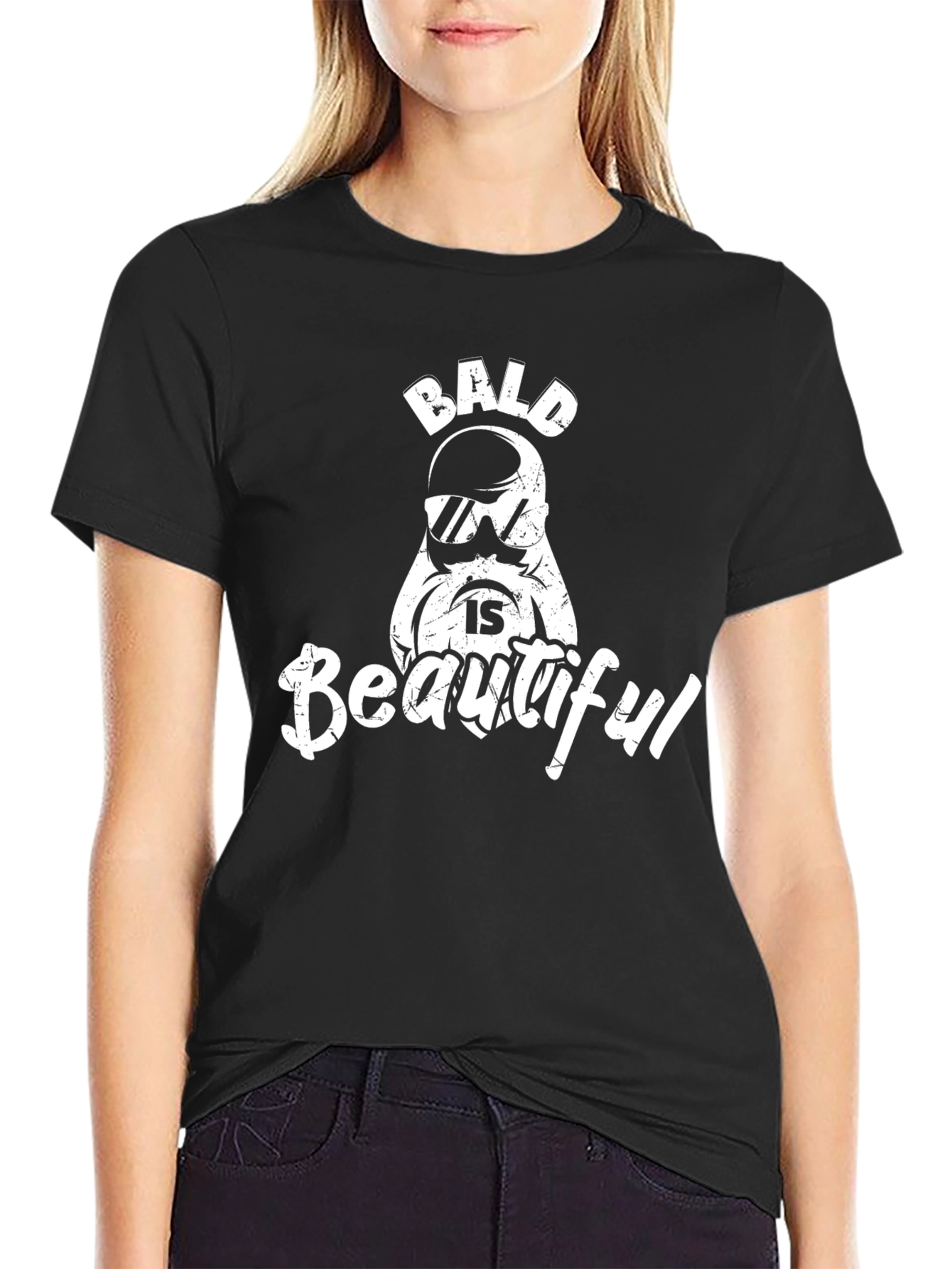 Bald is Beautiful Graphic T-Shirt