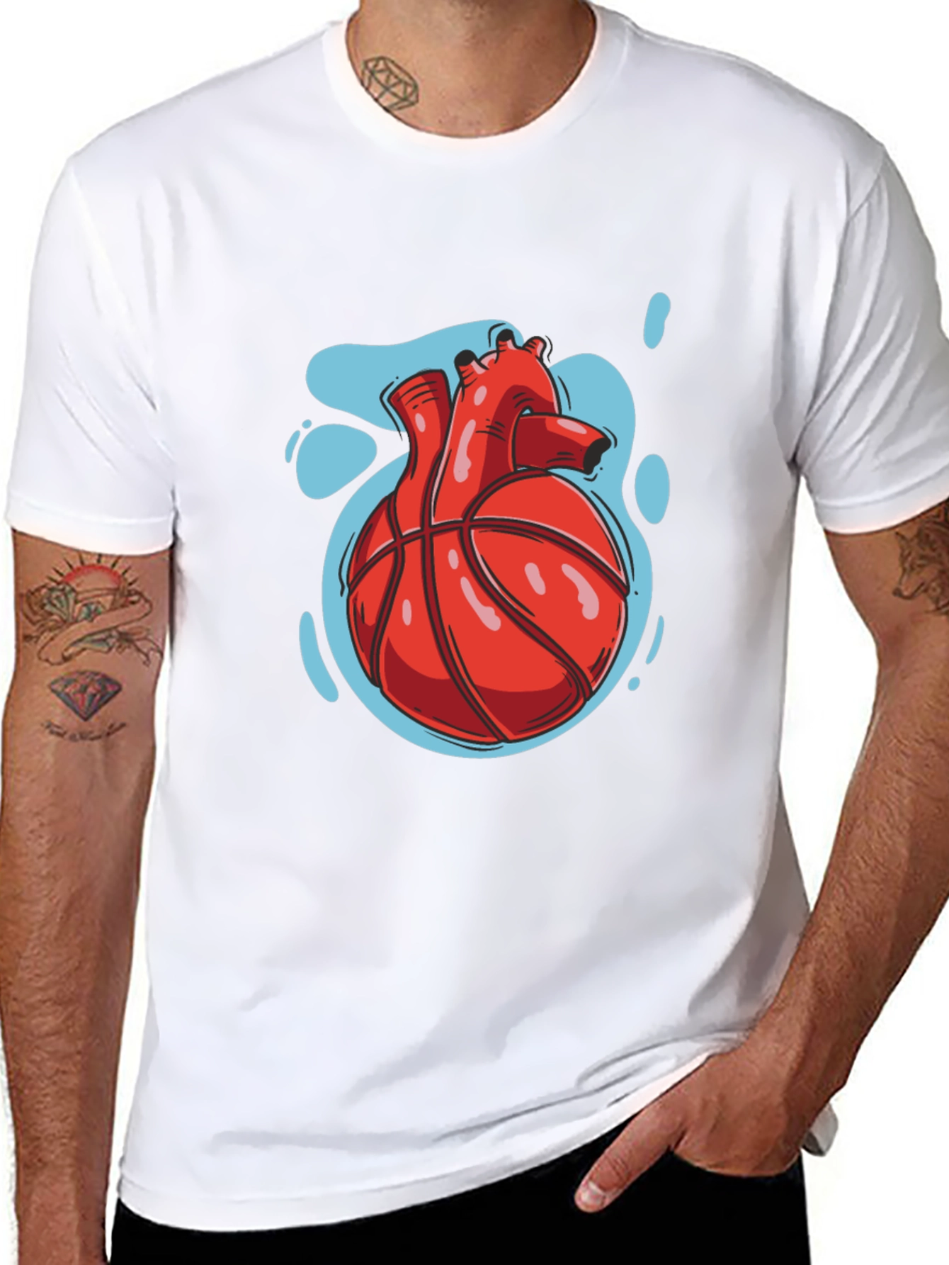 Heart of the Game T-Shirt - Unique Basketball Design