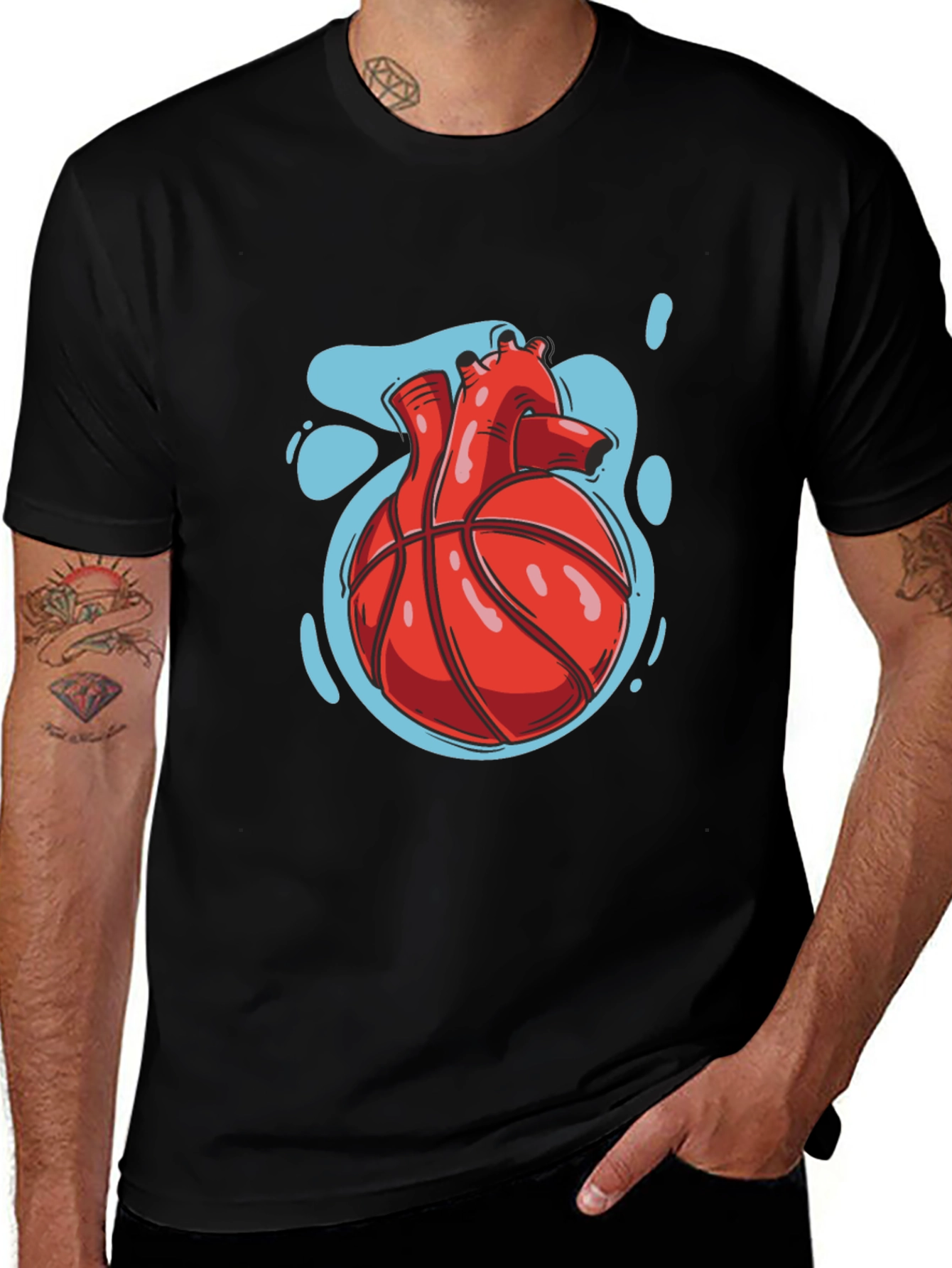 Heart of the Game T-Shirt - Unique Basketball Design