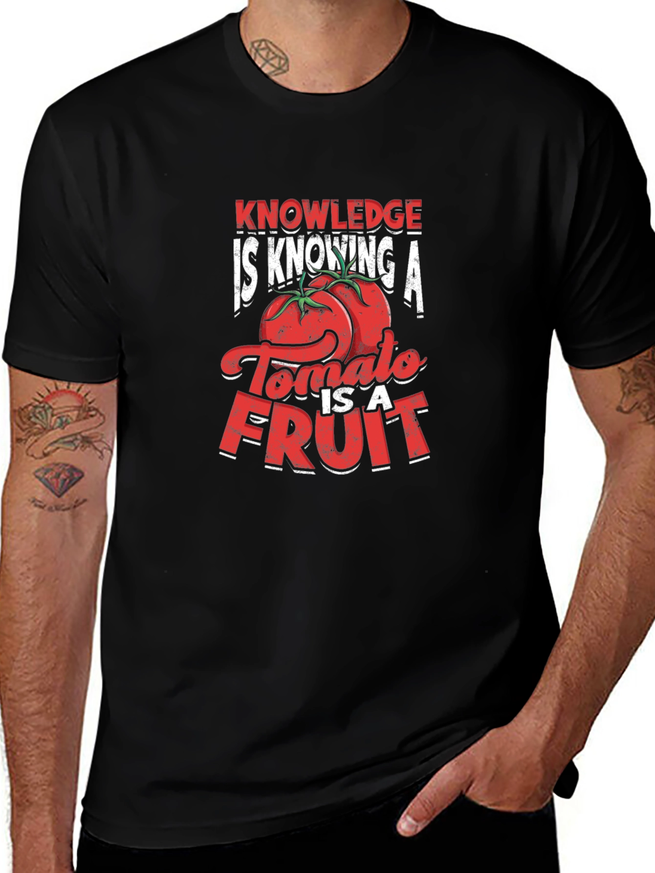 Tomato is a Fruit T-Shirt - Knowledge is Knowing