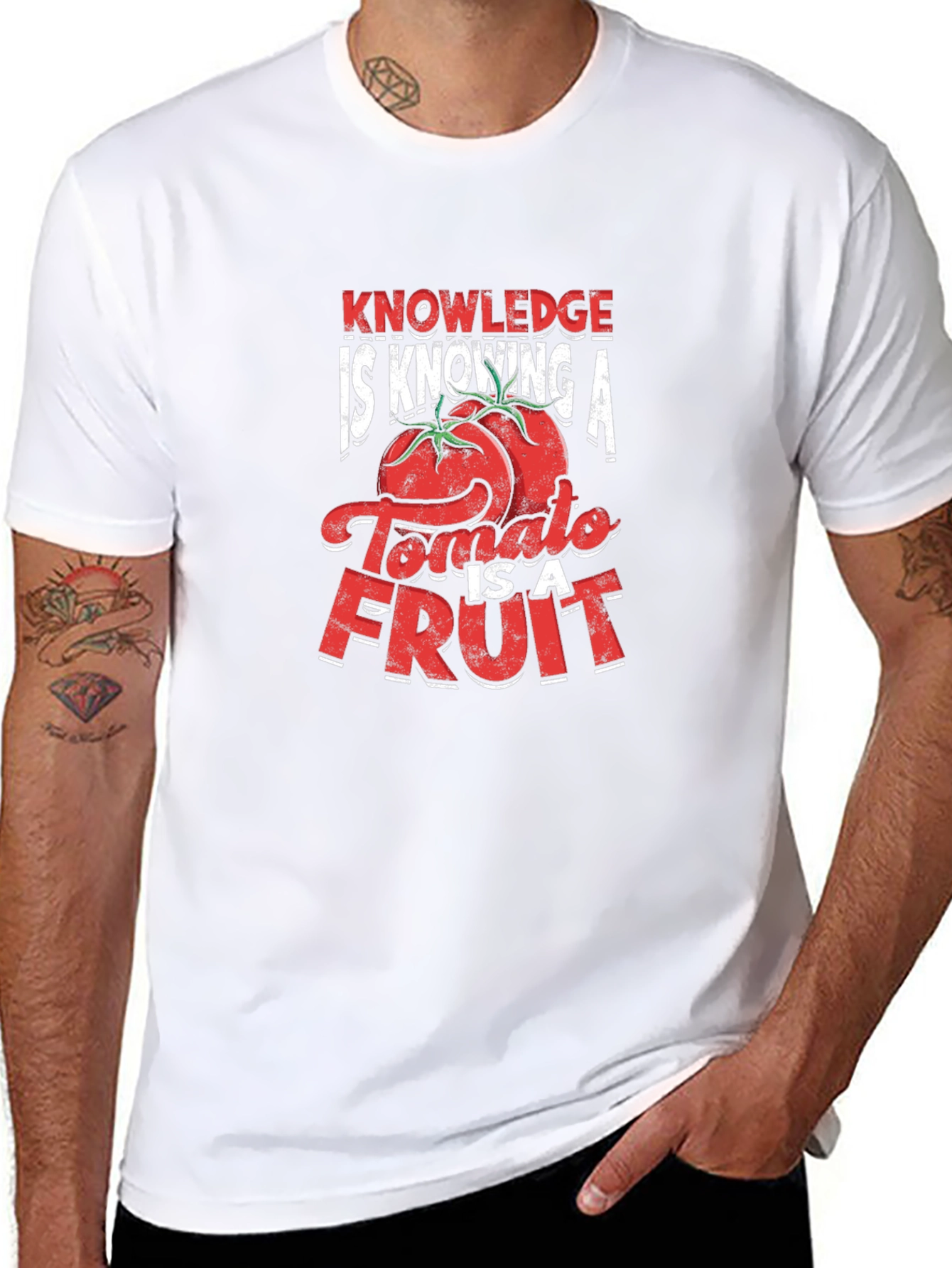 Tomato is a Fruit T-Shirt - Knowledge is Knowing