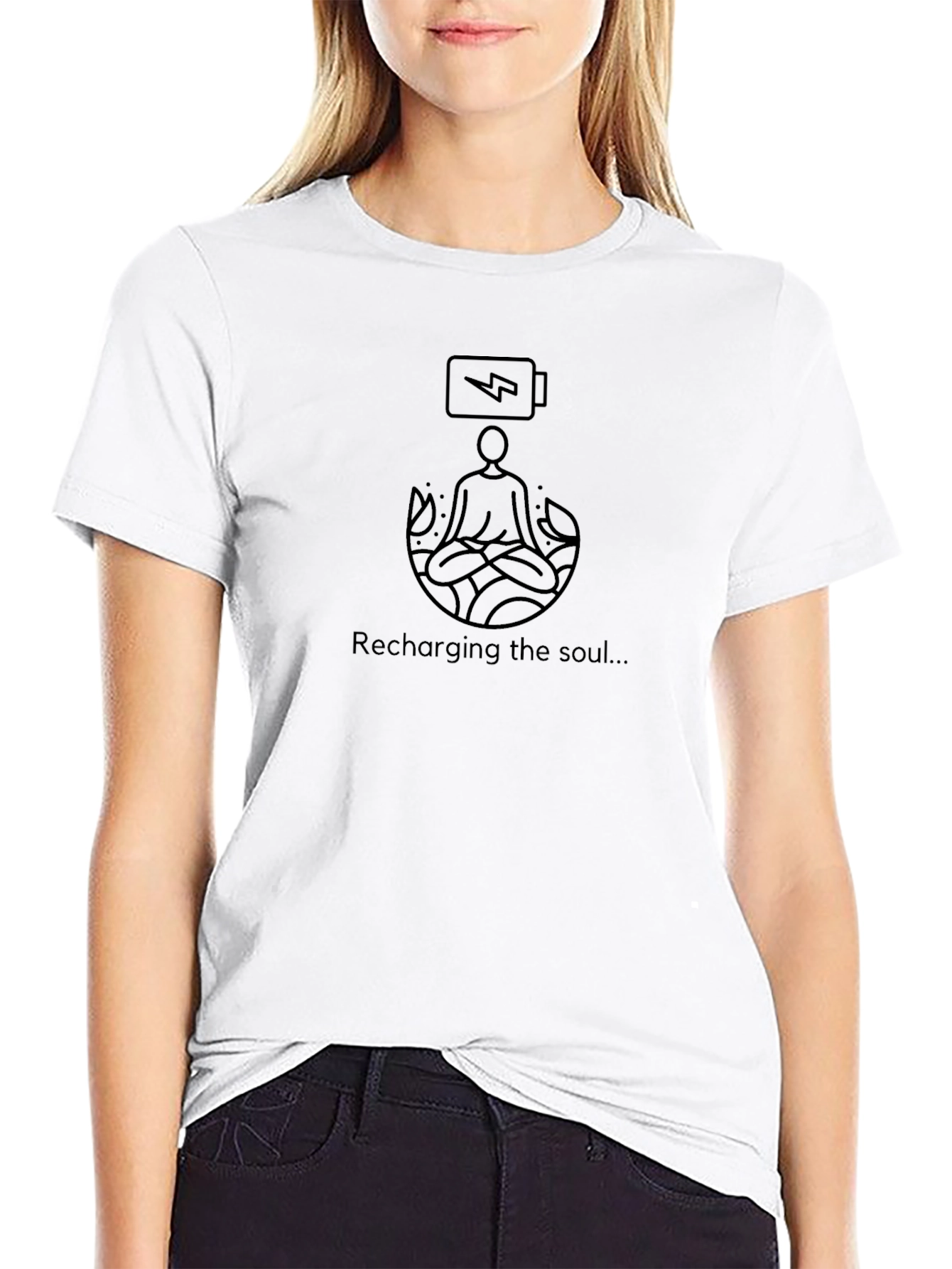 Recharging Soul T-Shirt - Meditate in Style