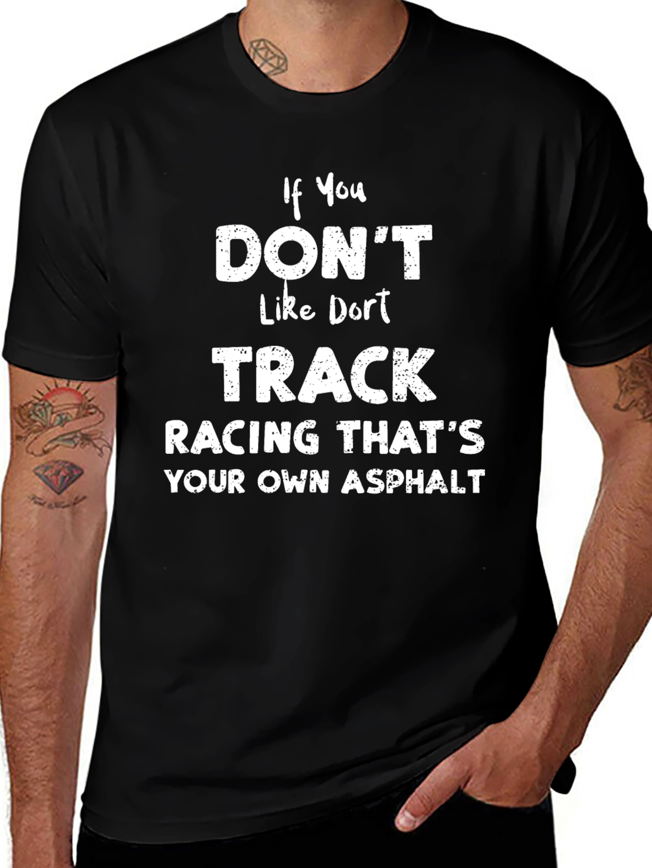 Dirt Track Racing T-Shirt - Asphalt Humor