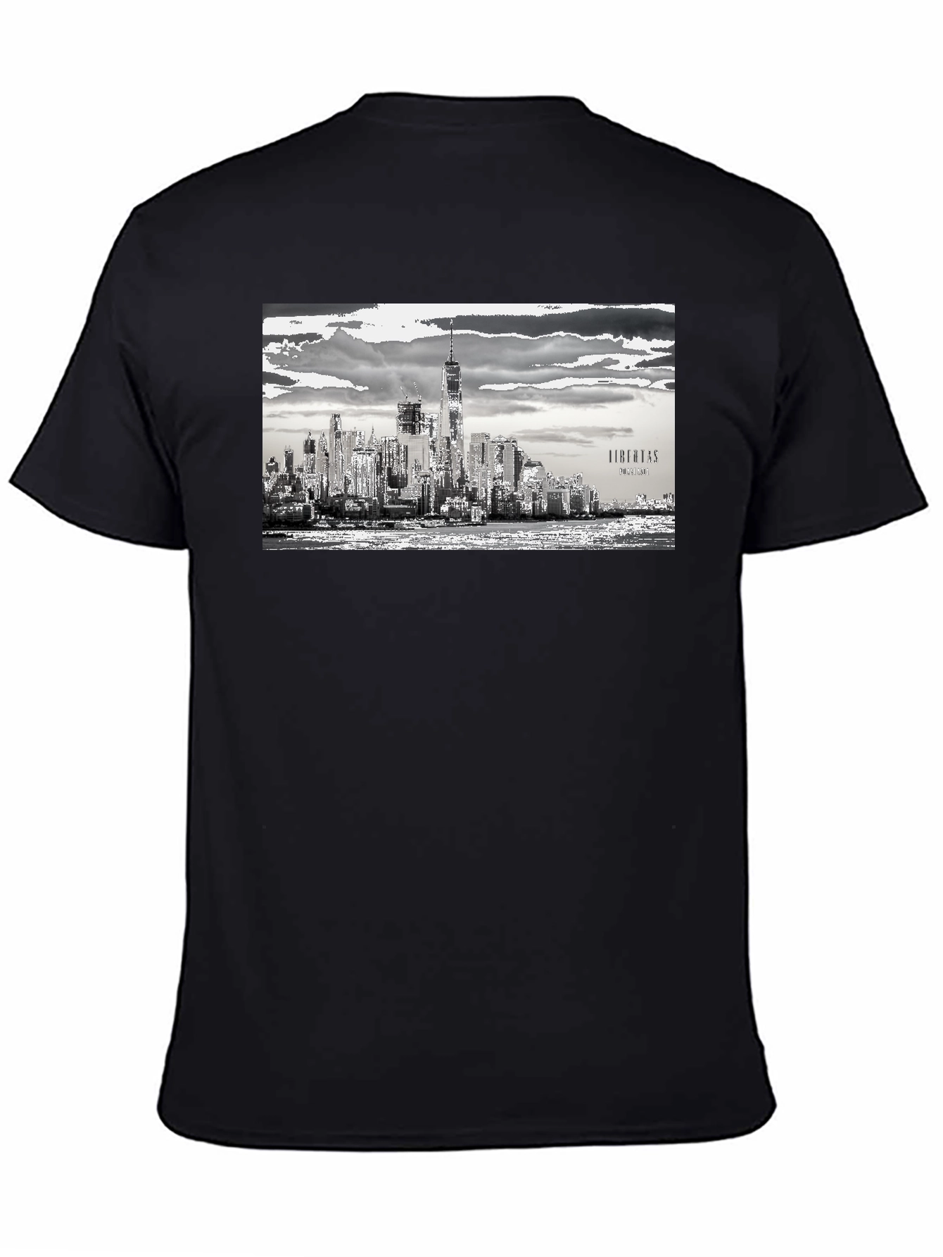 NYC Skyline Graphic Tee - Black Urban Style T-Shirt