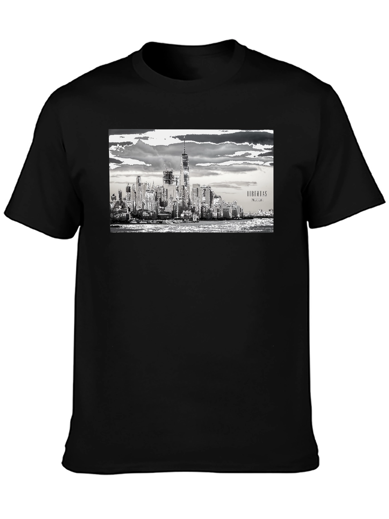 NYC Skyline Graphic Tee - Black Urban Style T-Shirt