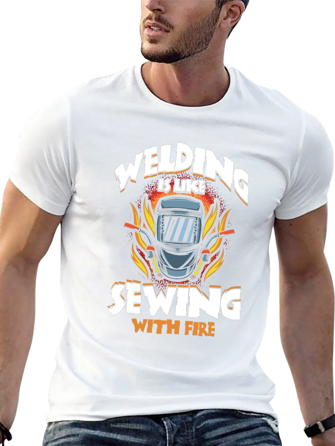 Welding is Like Sewing with Fire T-Shirt