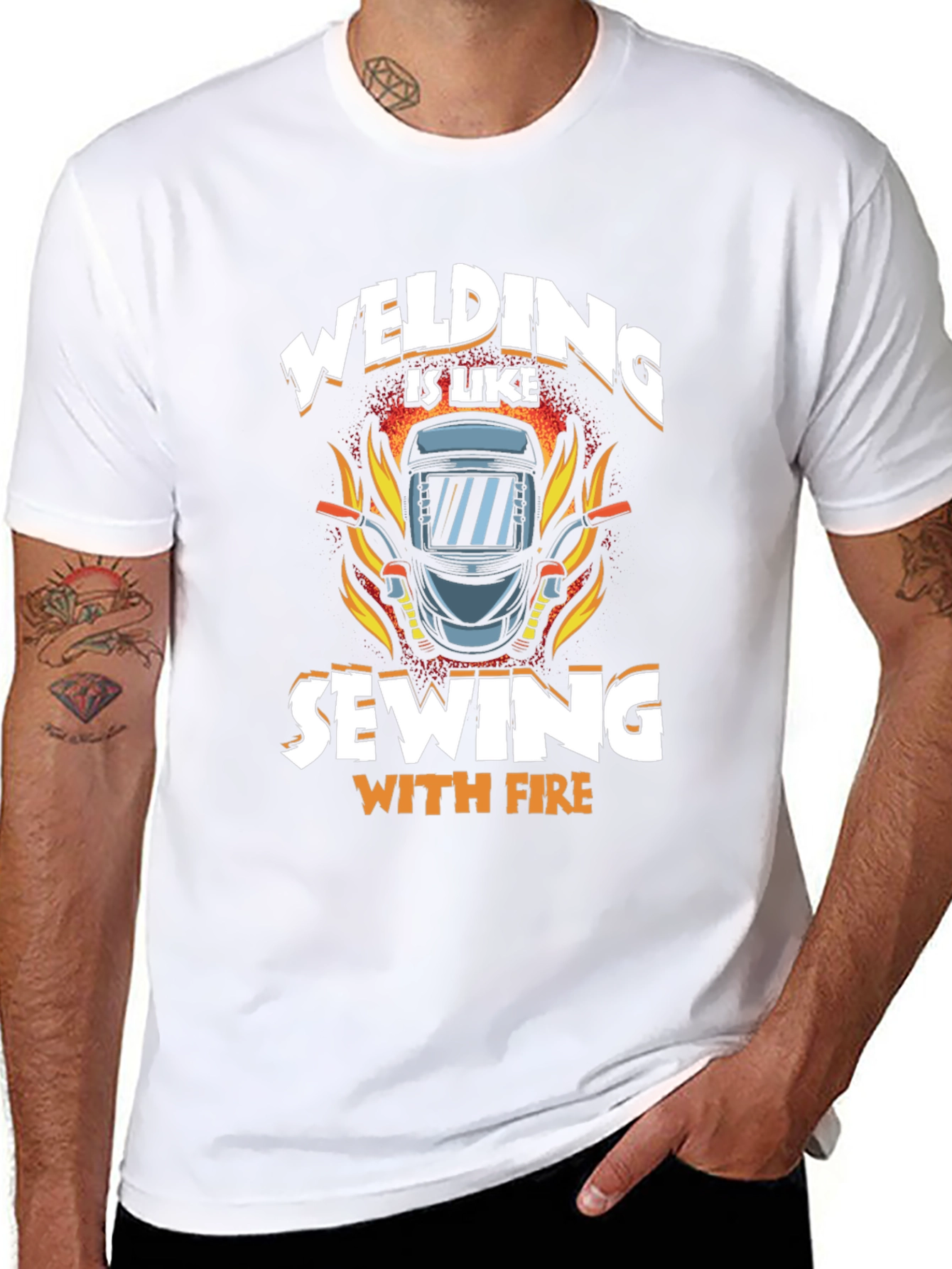 Welding is Like Sewing with Fire T-Shirt