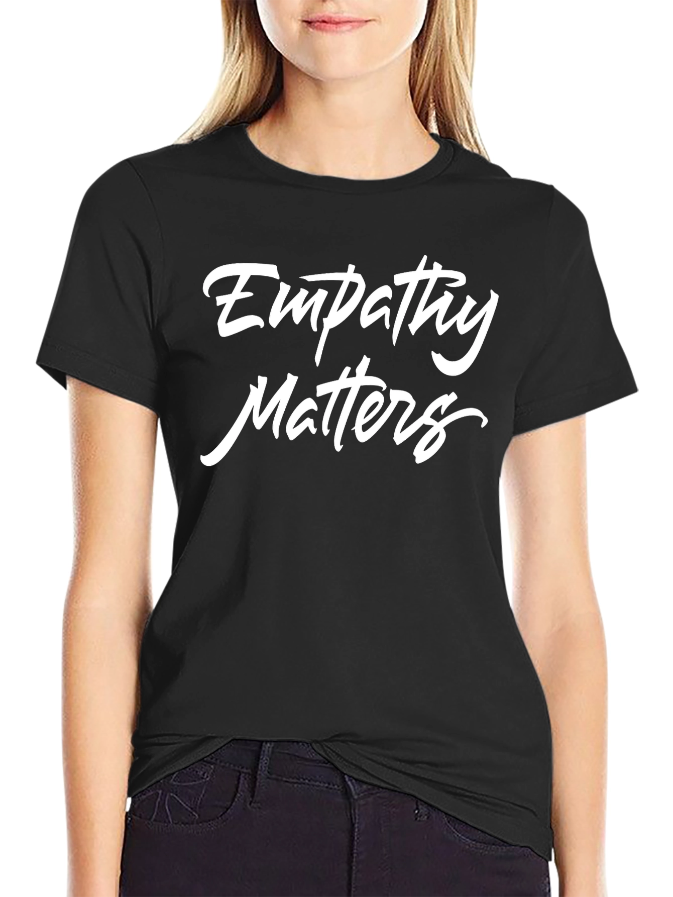 Empathy Matters Graphic Tee - Black